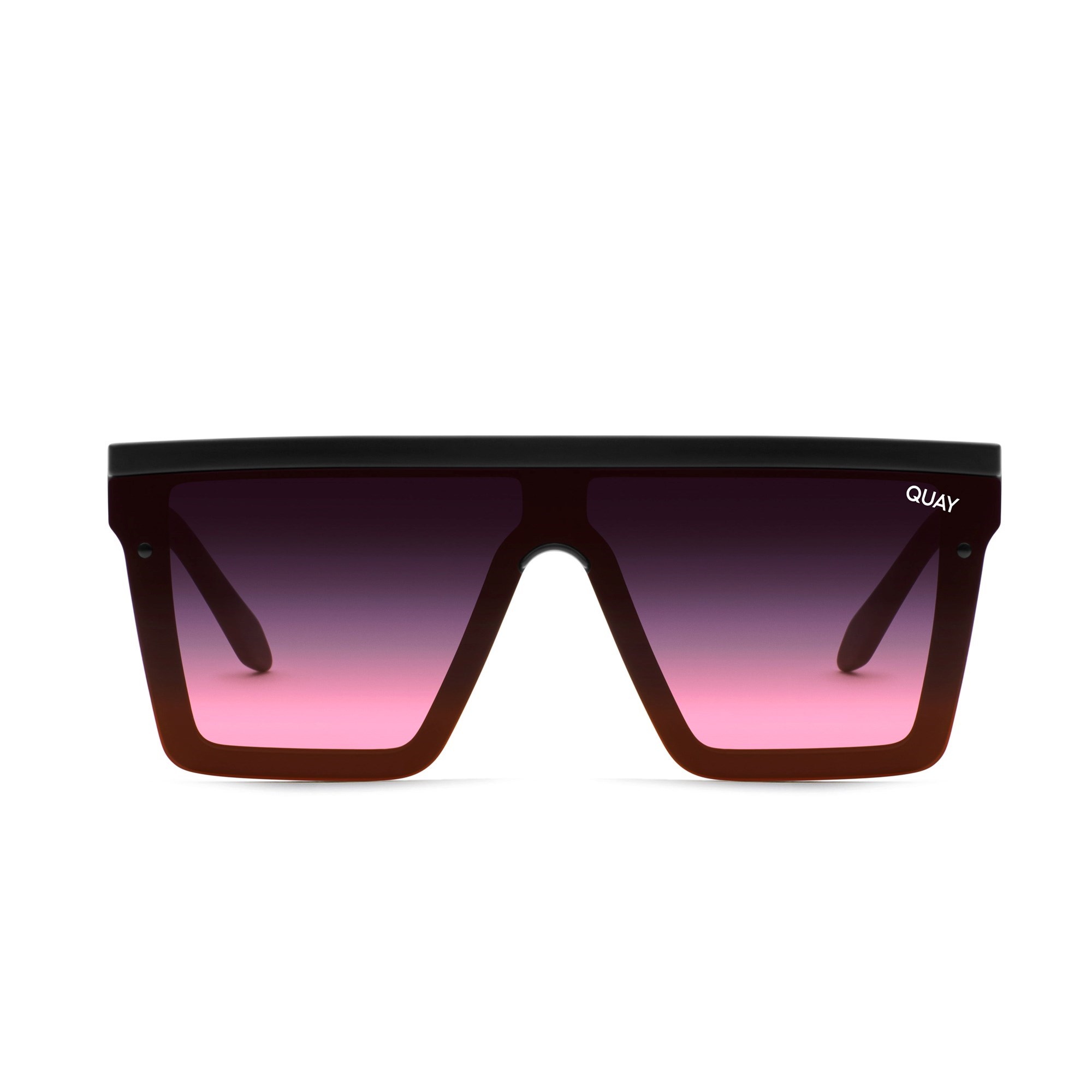 Black / Black Pink Fade Quay HINDSIGHT Men\'s Sunglasses | SQWKC-3648