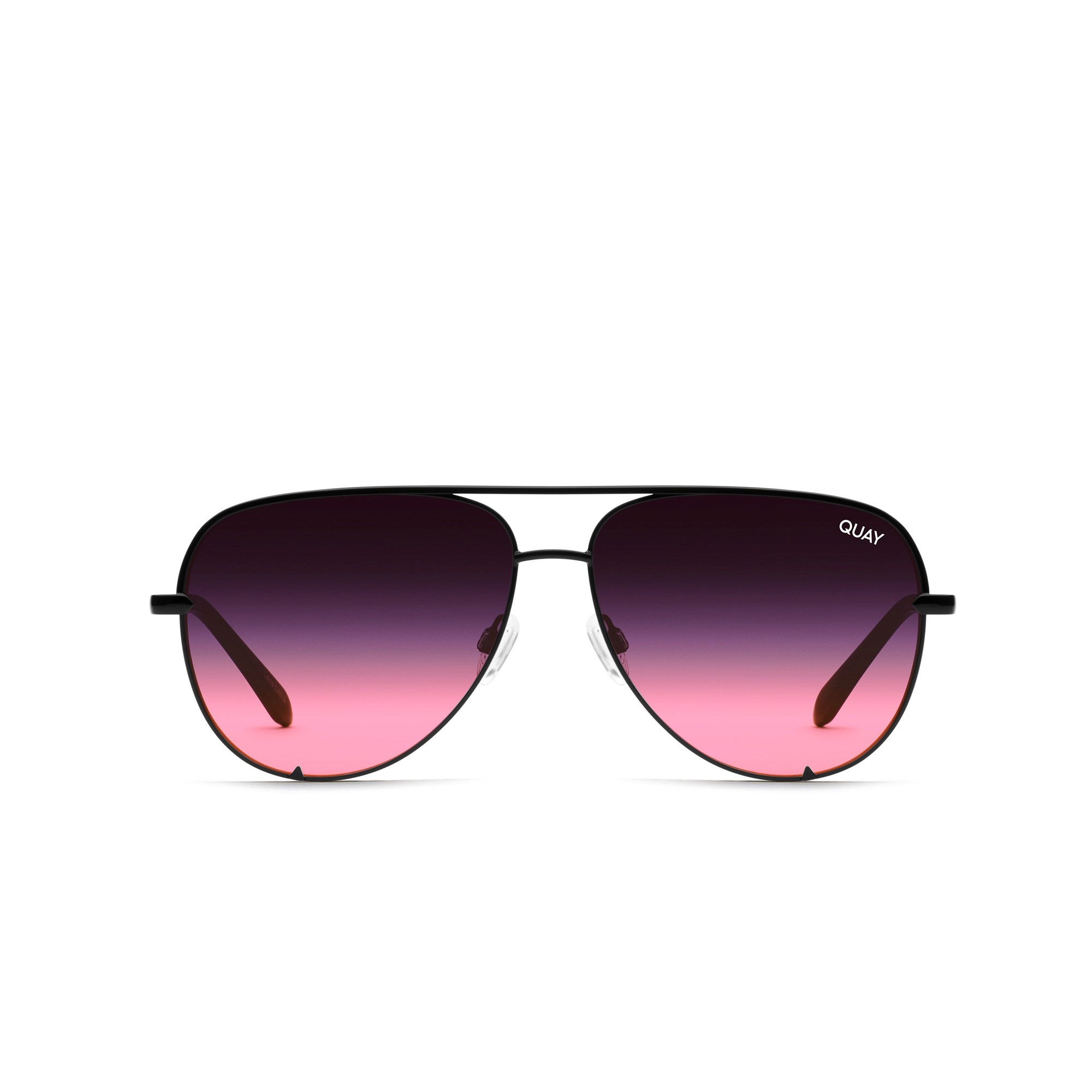 Black / Black Pink Quay HIGH KEY MICRO Men\'s Sunglasses | UJRLF-1975