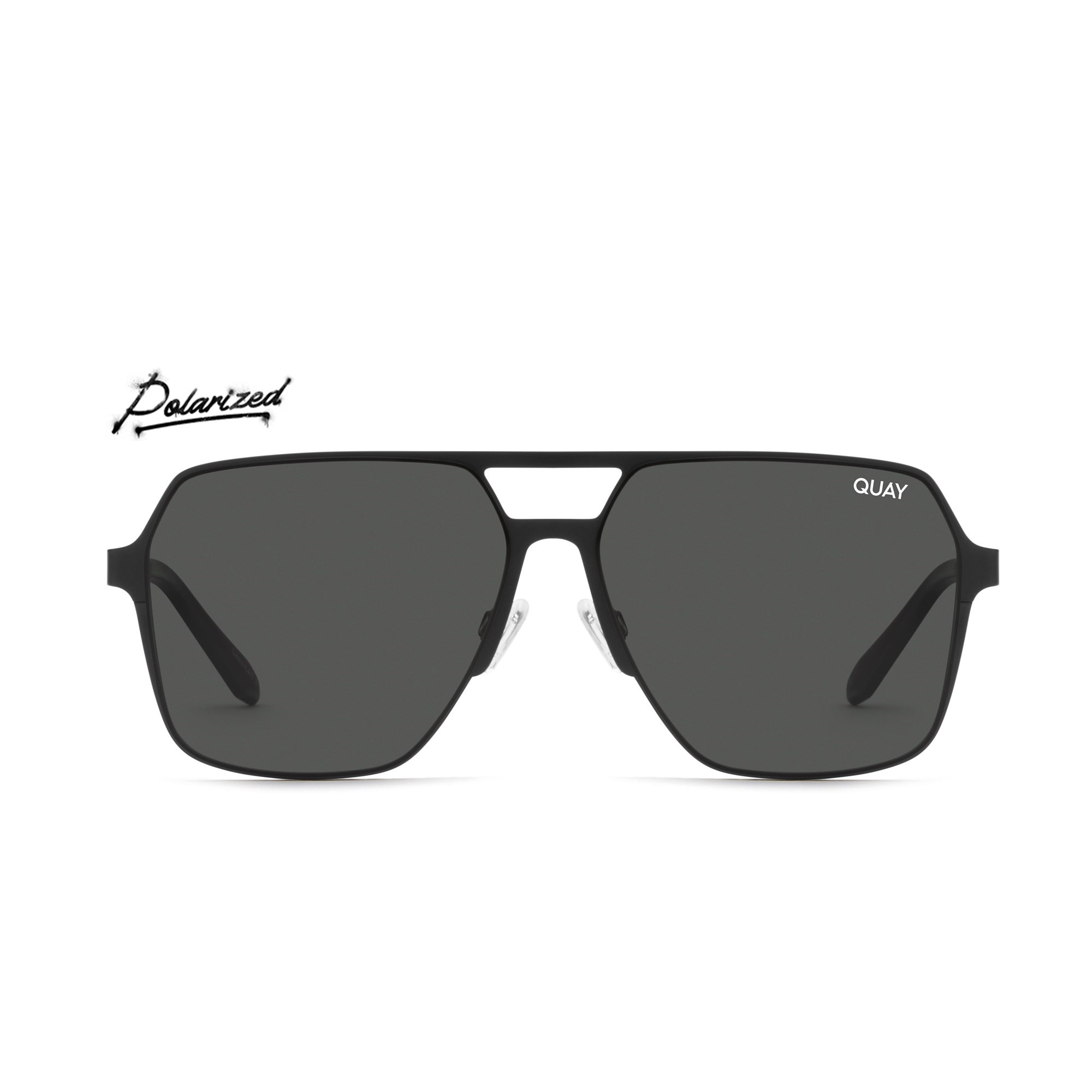 Black / Black Polarized Quay BACKSTAGE PASS Men\'s Sunglasses | YVQNU-2086