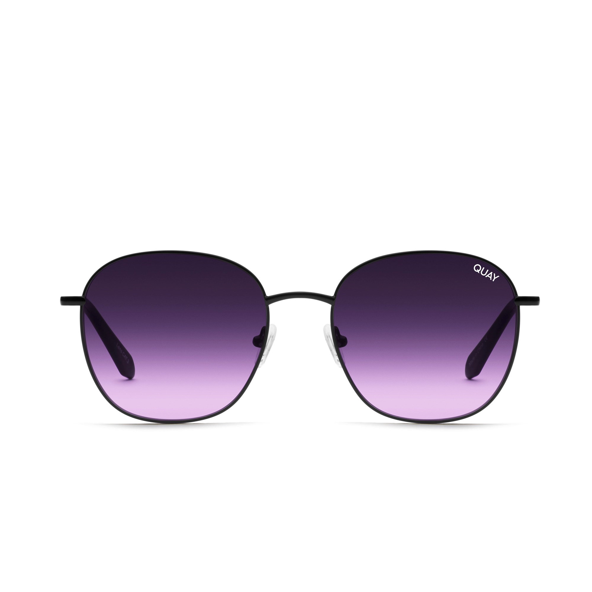 Black / Black Purple Fade Quay JEZABELL Women\'s Sunglasses | CEKNR-5879