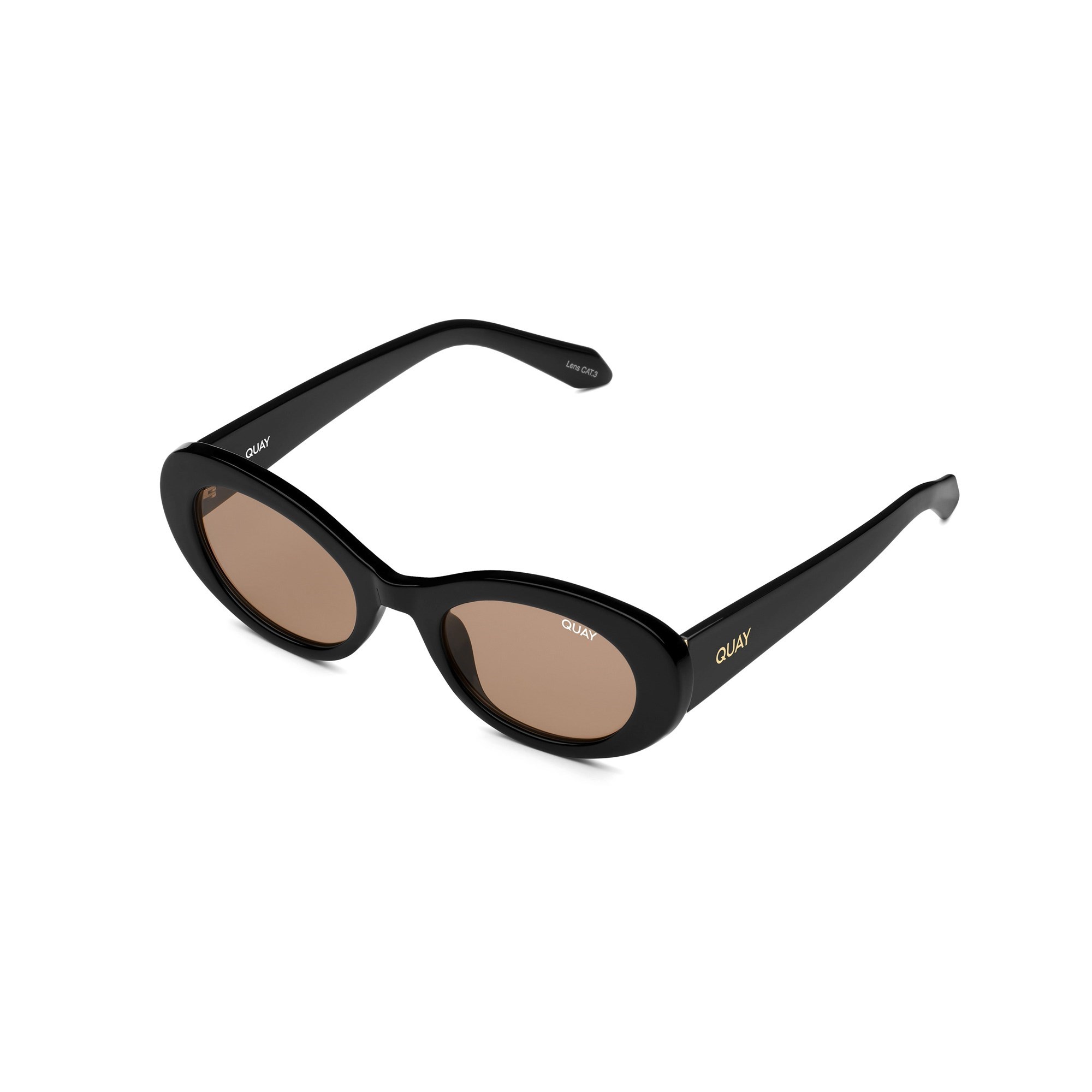 Black / Brown Quay SHOW UP Women's Sunglasses | WDAKI-4230