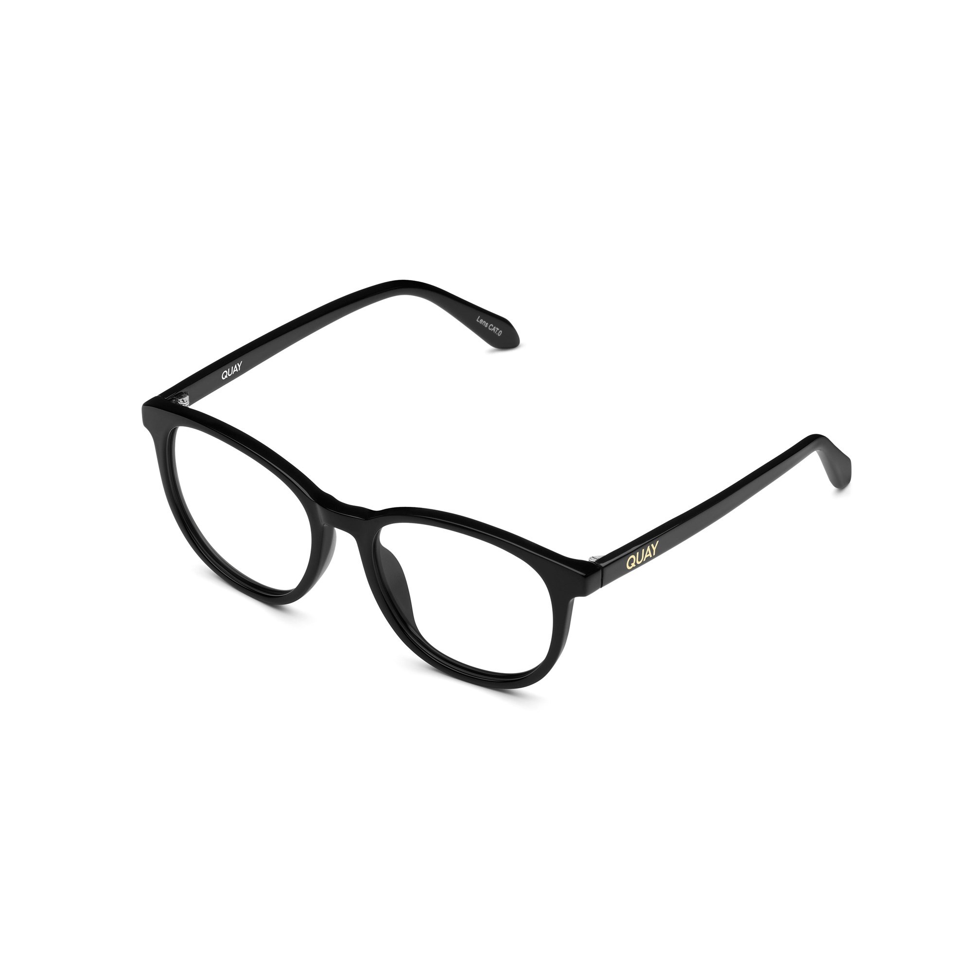 Black / Clear Rx Quay BLUEPRINT OVERSIZED RX Unisex Glasses | MPNRH-5869