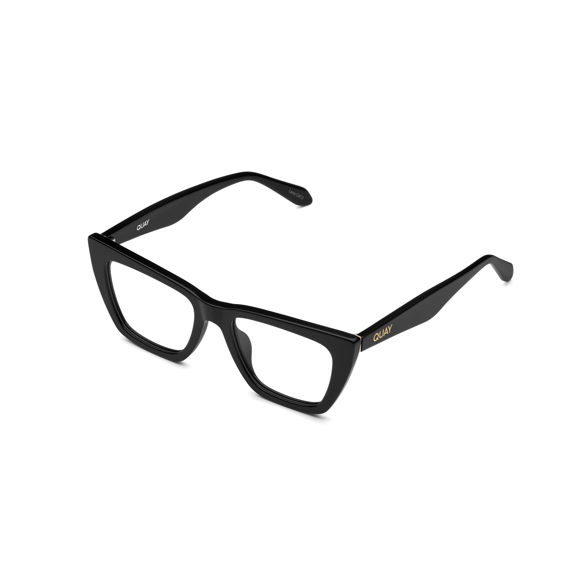 Black / Clear Rx Quay CALL THE SHOTS RX Unisex Glasses | PSIXR-2390