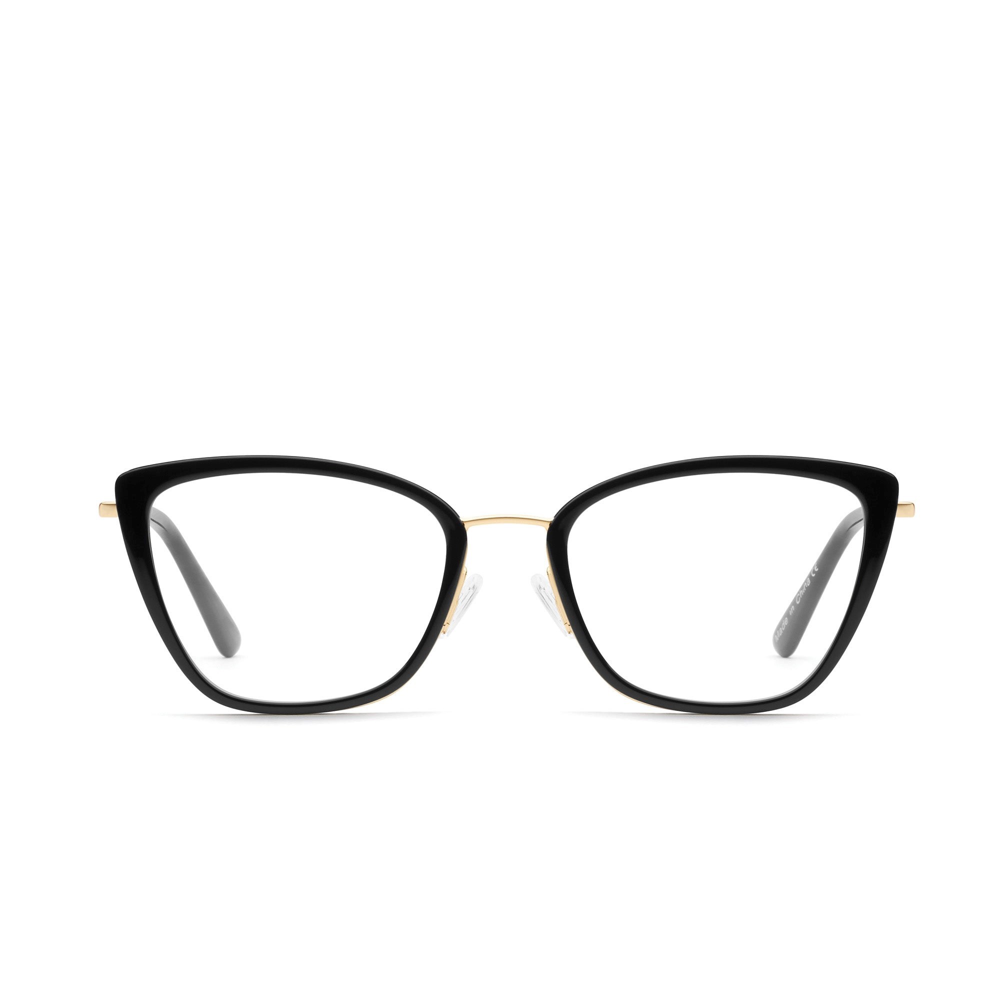 Black / Clear Rx Quay CLICK BAIT RX Unisex Glasses | FXWTG-1297