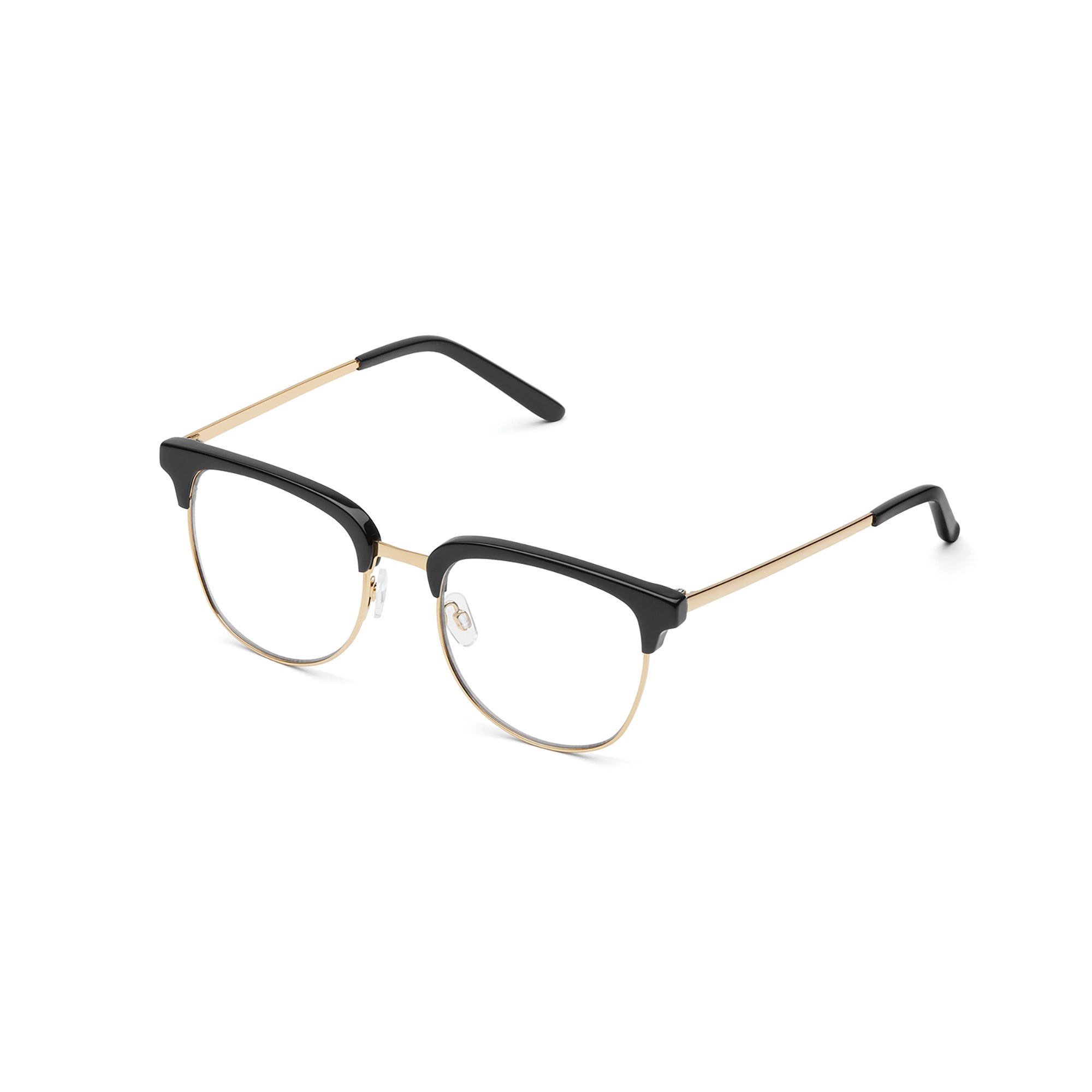 Black / Clear Rx Quay EVASIVE RX Unisex Glasses | WOCUD-7286