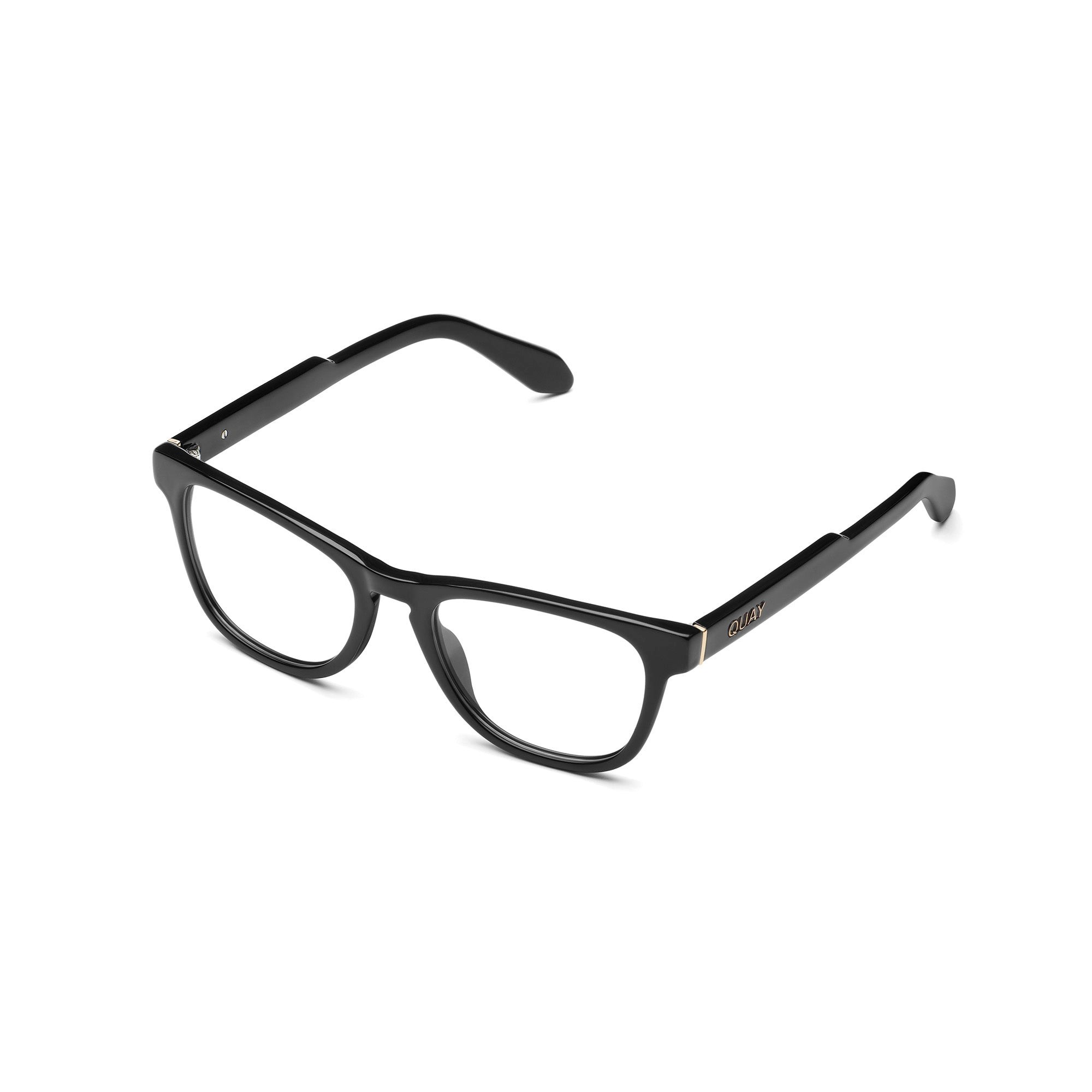 Black / Clear Rx Quay HARDWIRE MINI RX Unisex Glasses | YLSMU-9850