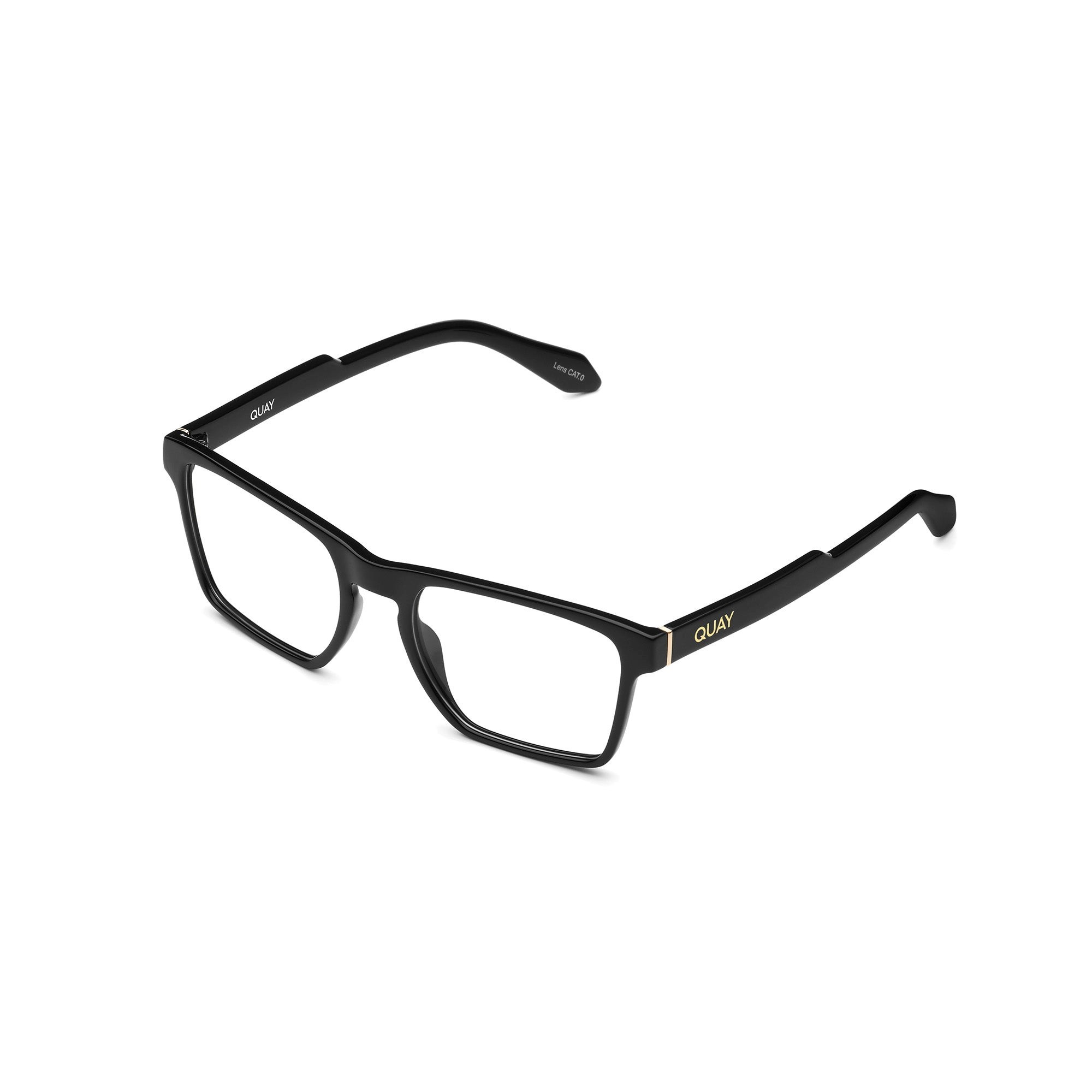 Black / Clear Rx Quay IRL RX Unisex Glasses | RSEIG-4786