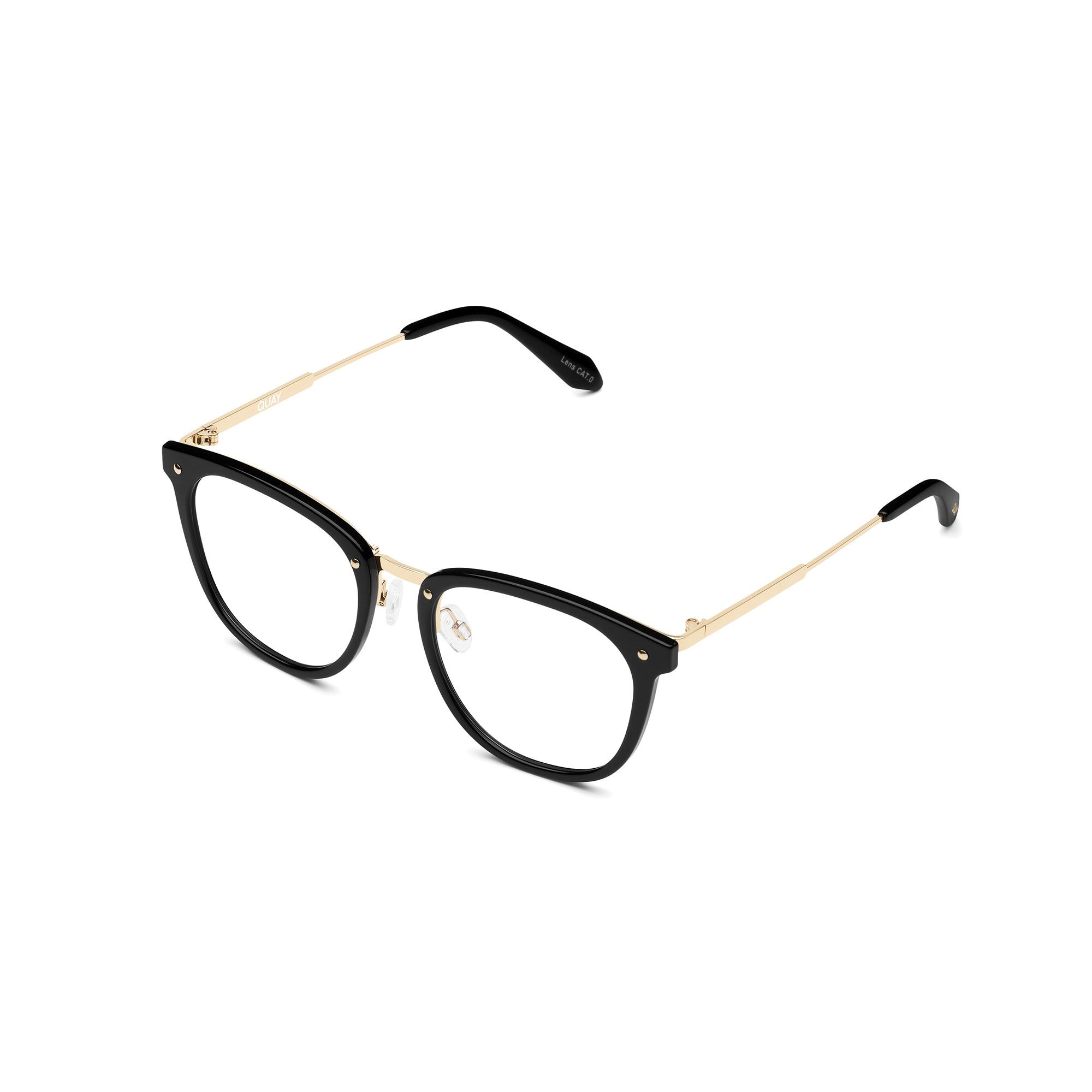 Black / Clear Rx Quay LAST WORD RX Unisex Glasses | GORMH-2097