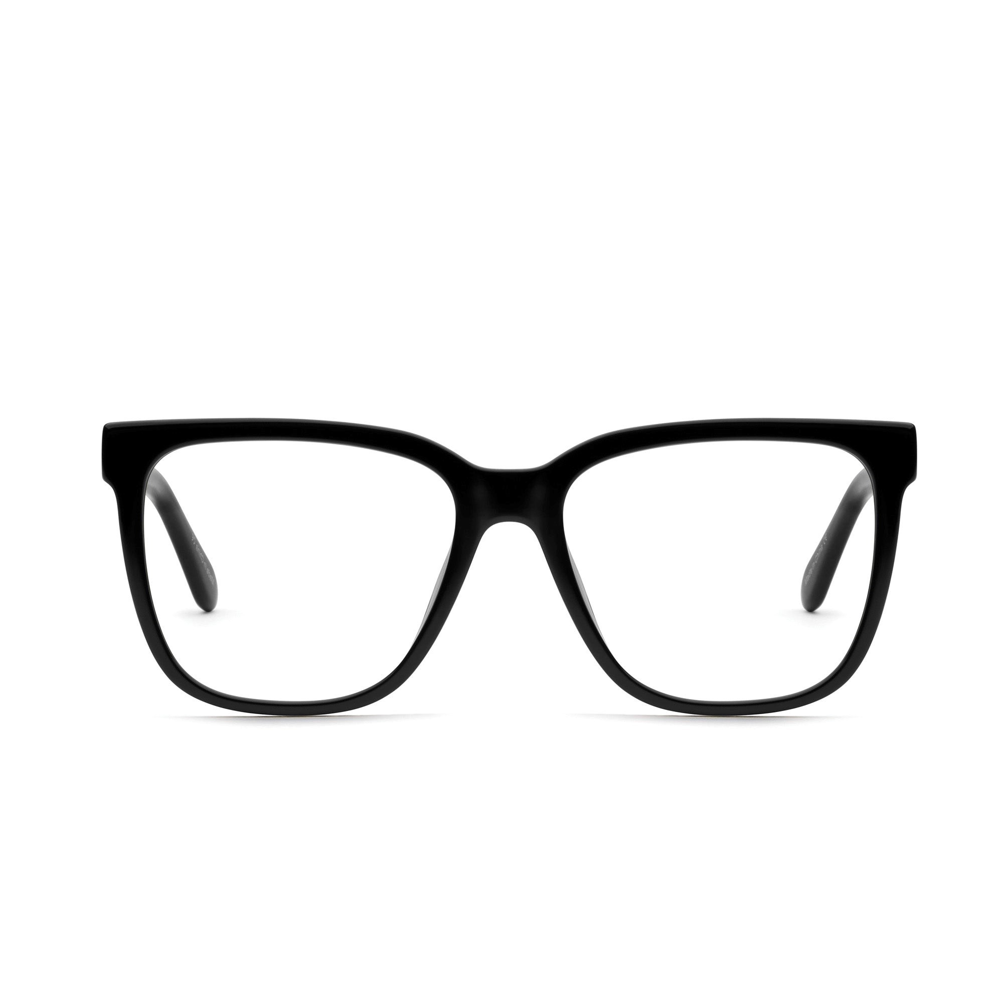 Black / Clear Rx Quay WIRED OVERSIZED RX Unisex Glasses | XGKJR-6975