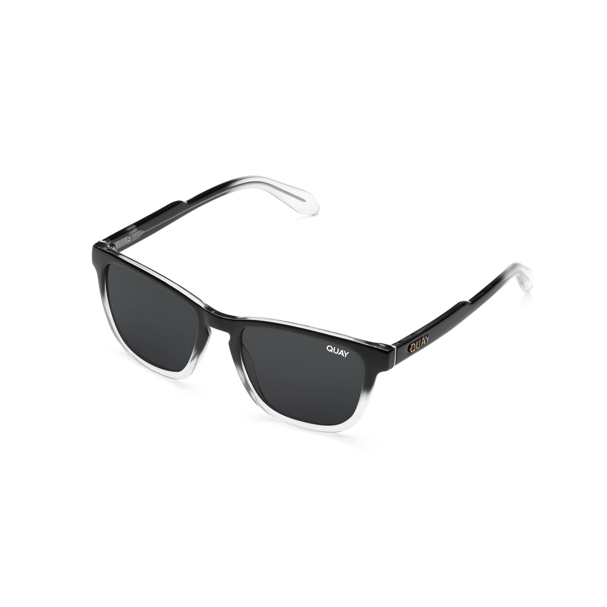 Black Clear / Smoke Rx Quay HARDWIRE RX Unisex Prescription Sunglasses | SRVED-8610