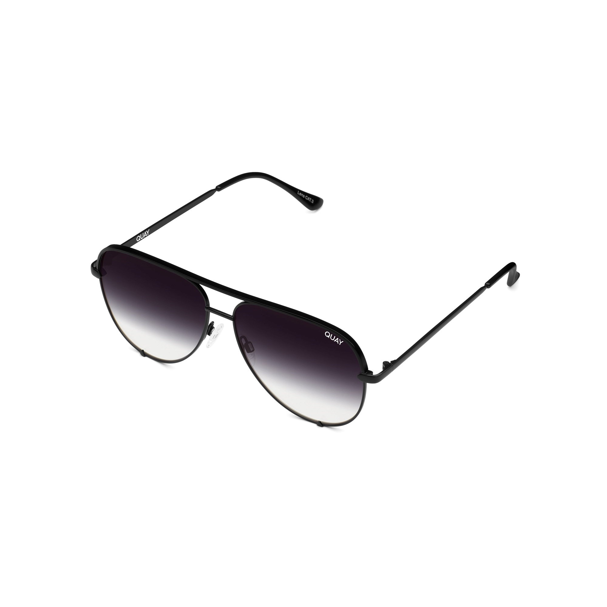 Black / Fade Quay HIGH KEY Women's Sunglasses | RUOQS-9502