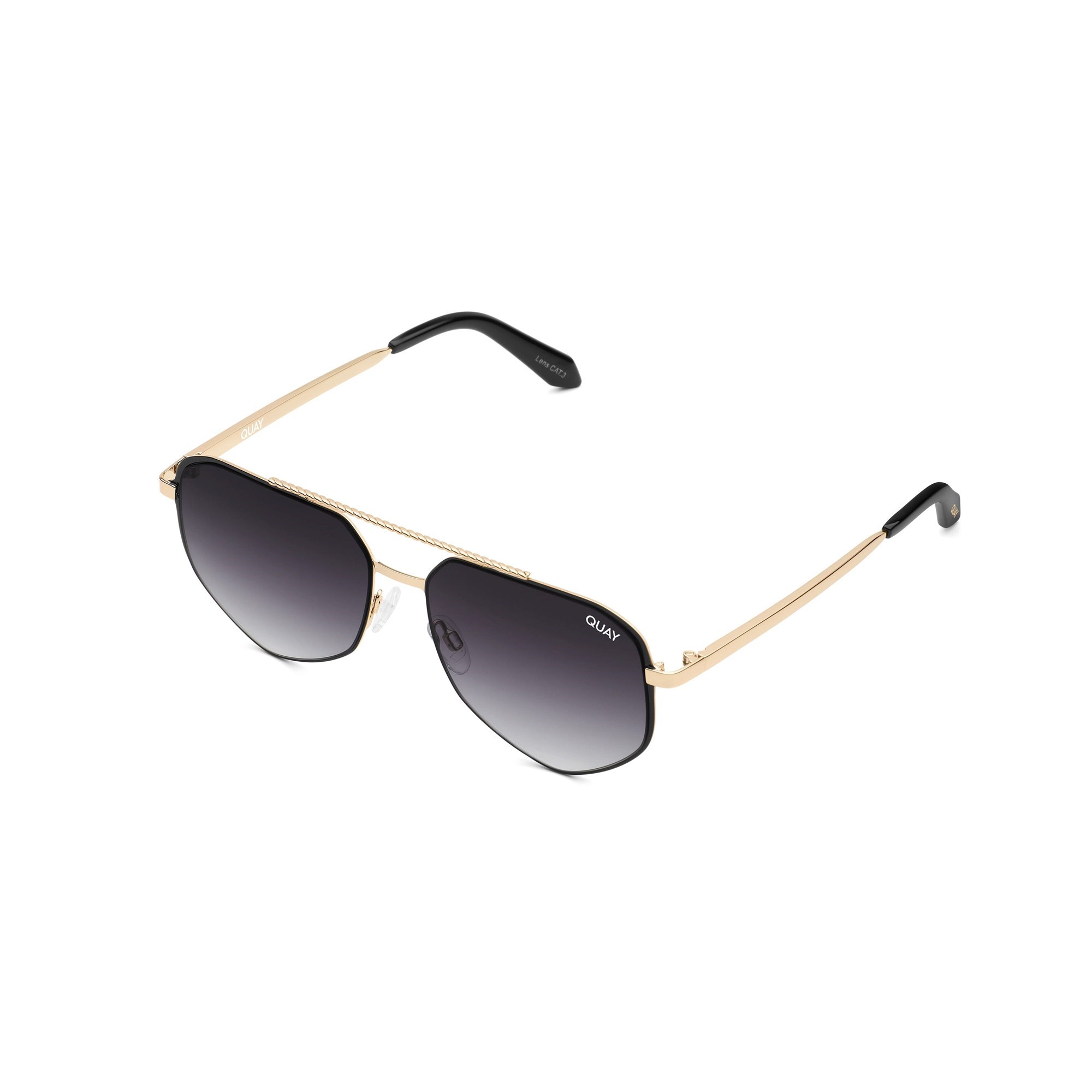 Black Gold / Smoke Quay KNOW YOUR ANGLES Men's Sunglasses | EOURG-7836