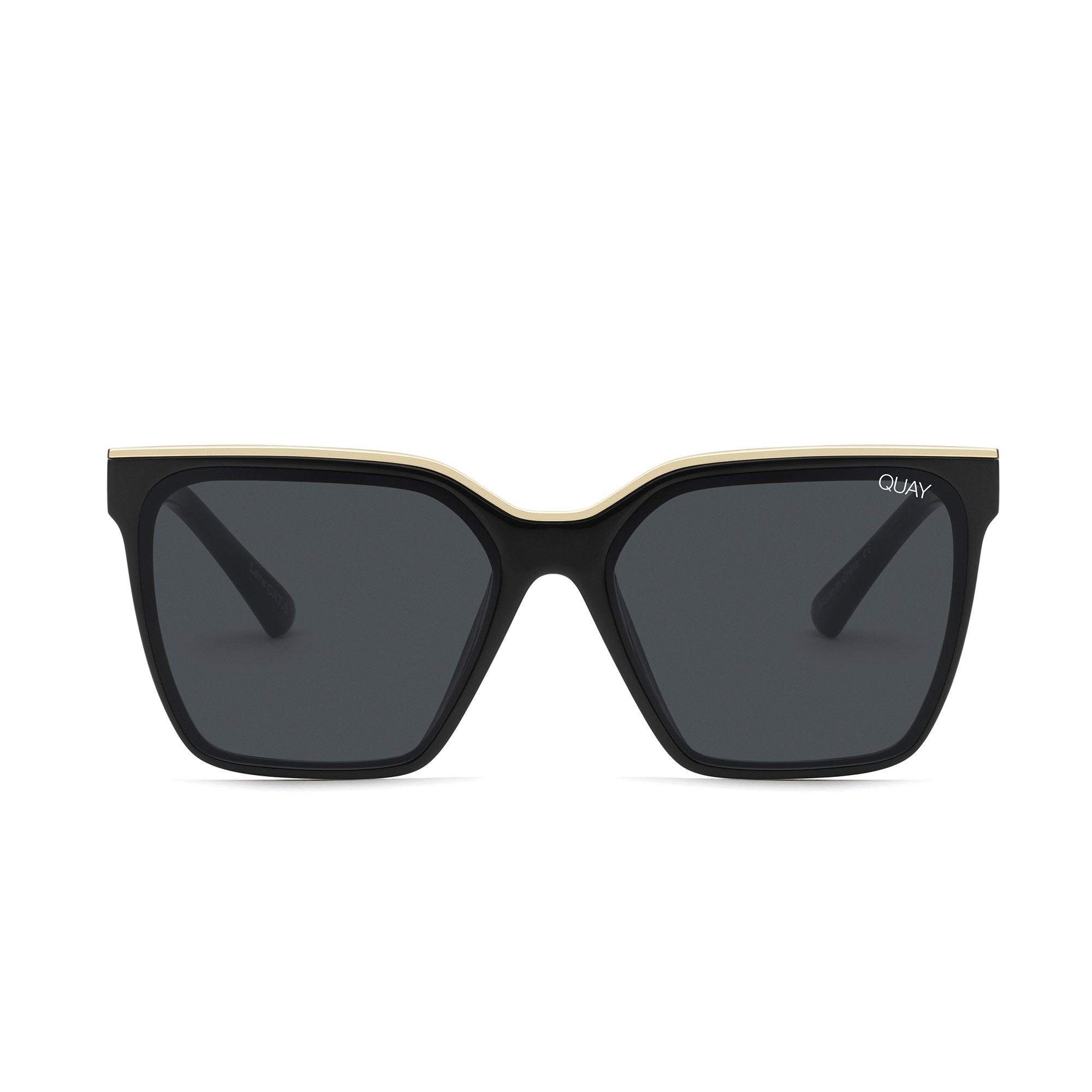 Black Gold / Smoke Quay LEVEL UP Women\'s Sunglasses | VWXAR-5187