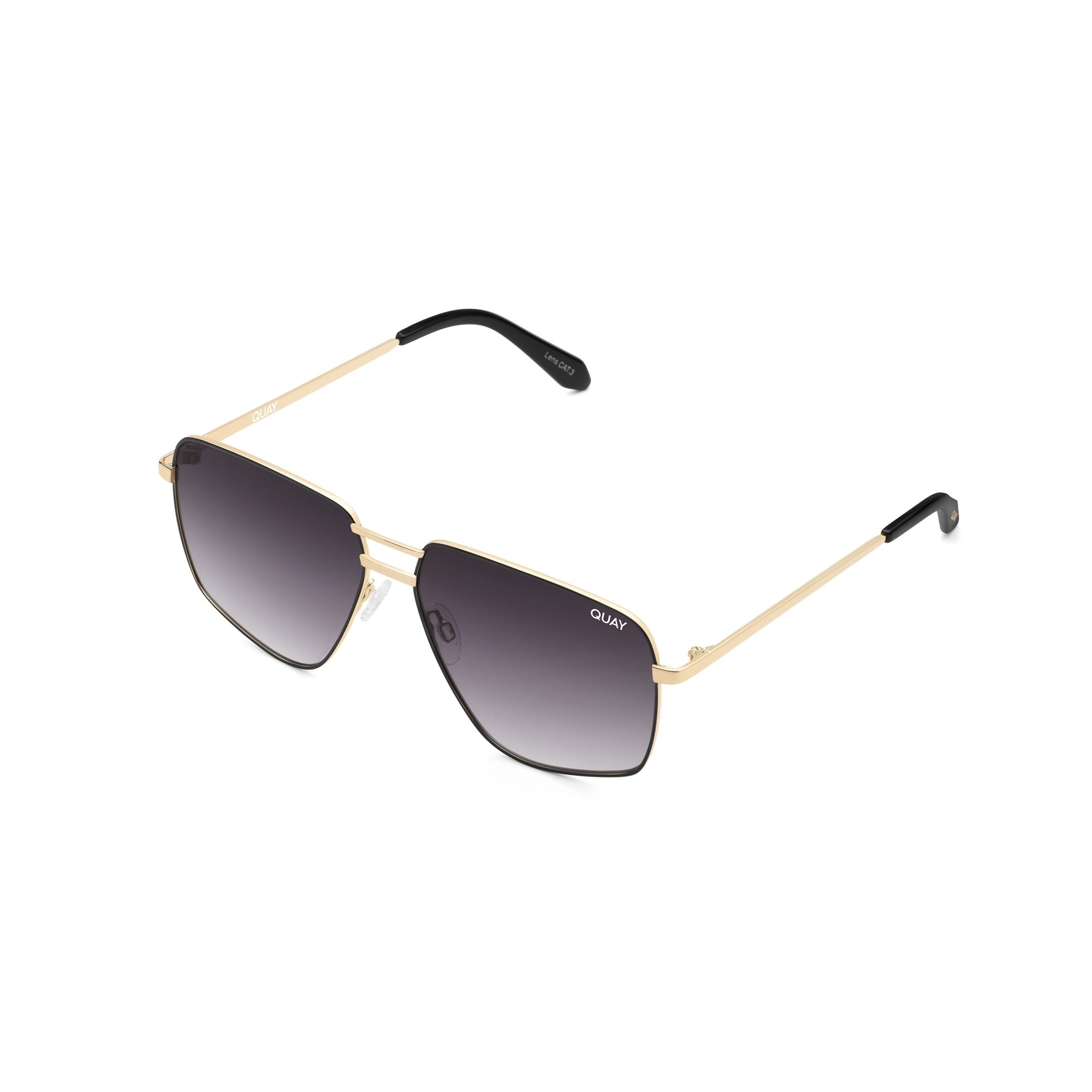 Black Gold / Smoke Quay NEXT PLEASE Men's Sunglasses | QWXYE-3412