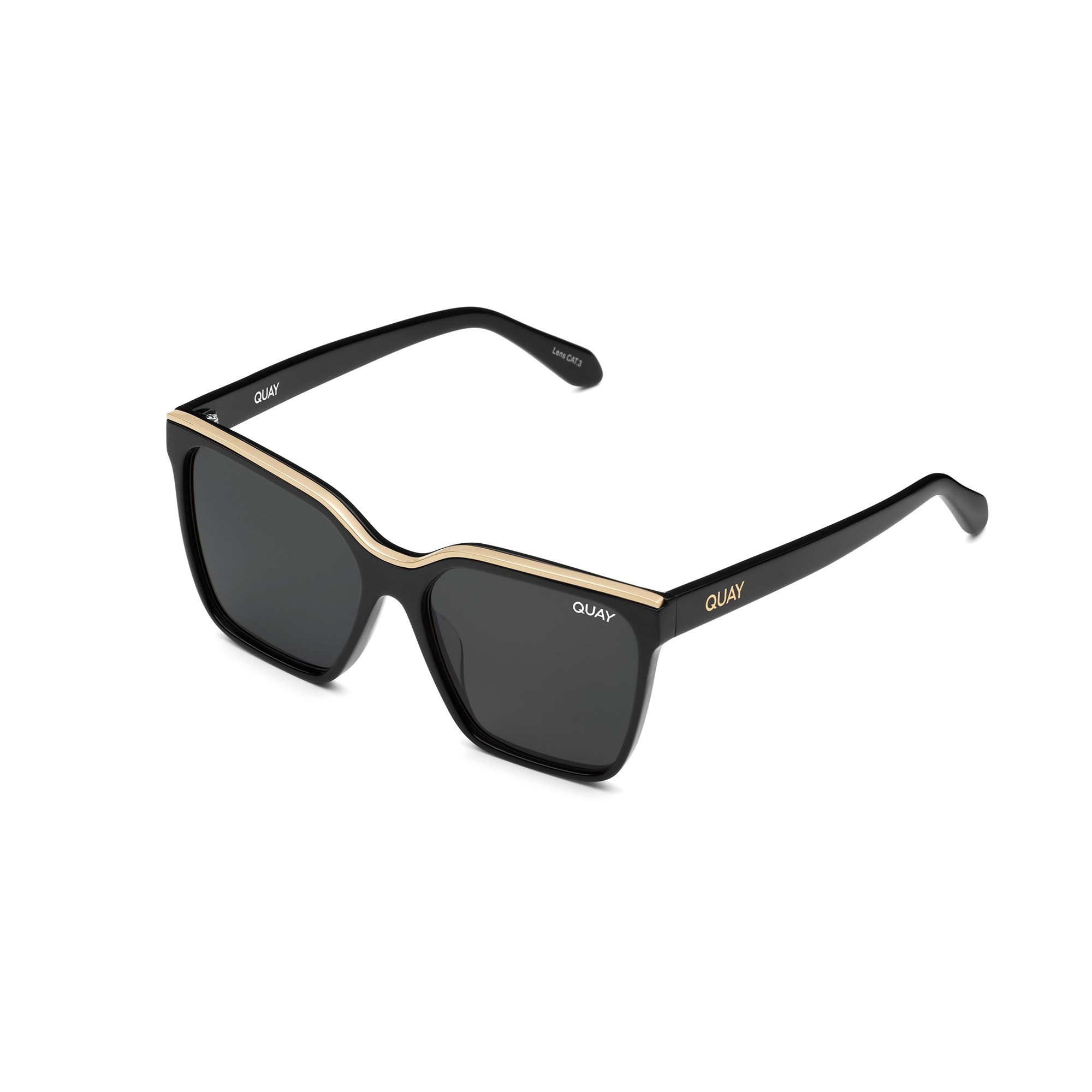 Black Gold / Smoke Rx Quay LEVEL UP RX Women's Sunglasses | VXRDW-7918