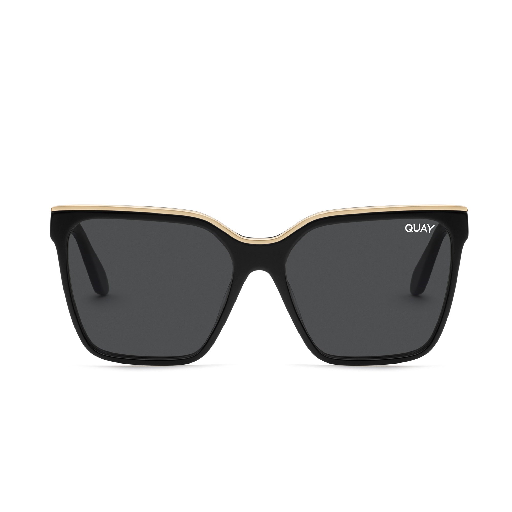 Black Gold / Smoke Rx Quay LEVEL UP RX Women\'s Sunglasses | VXRDW-7918