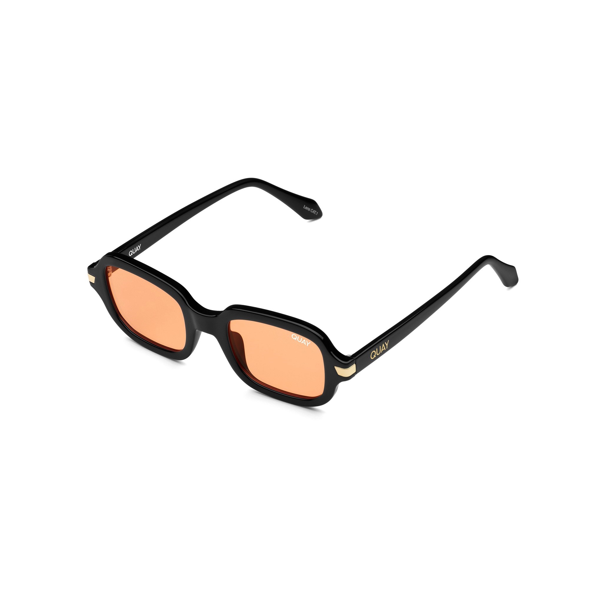 Black / Orange Quay IN DEMAND Men's Sunglasses | KFVAG-1407