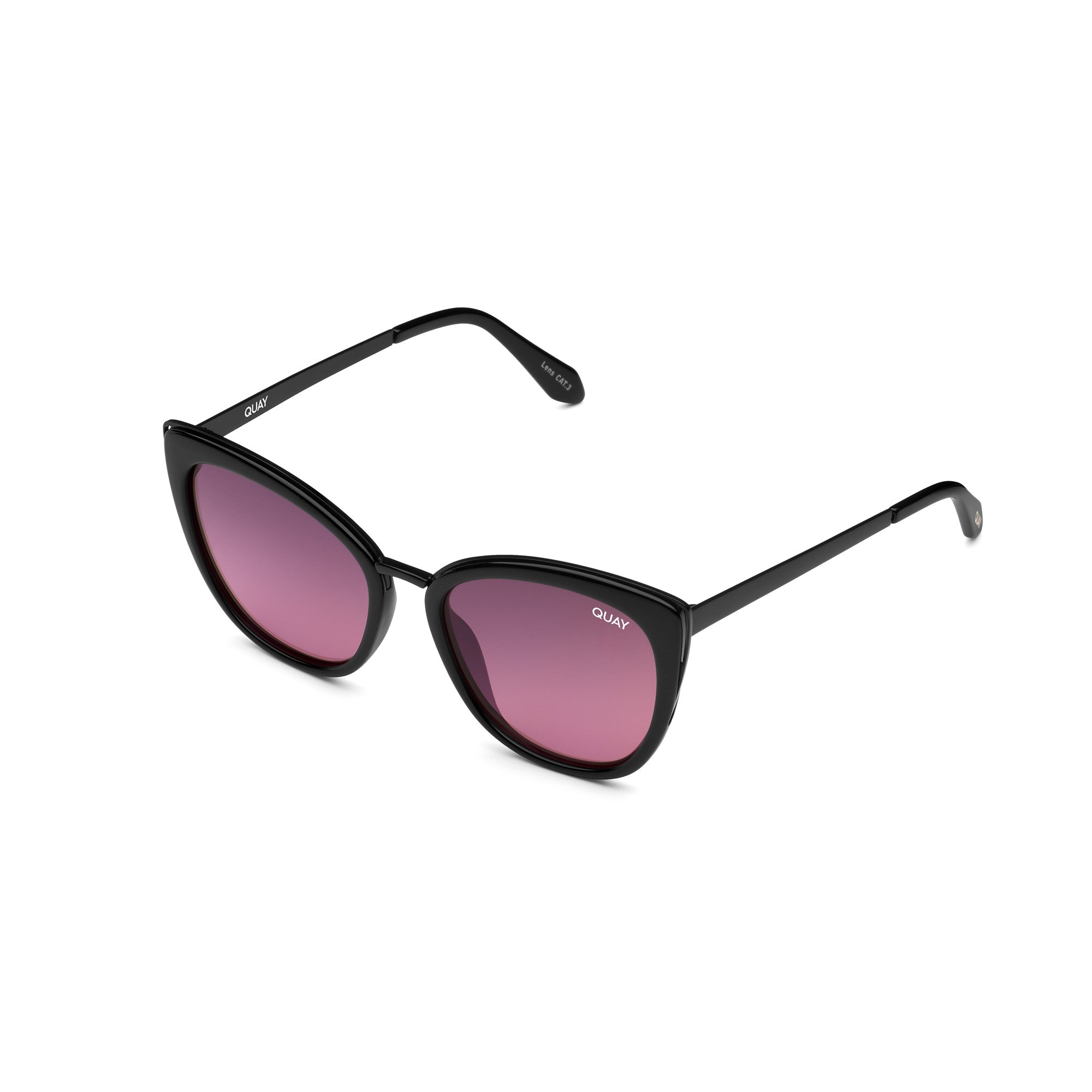 Black / Pink Quay HONEY Women's Sunglasses | RVLQJ-0425