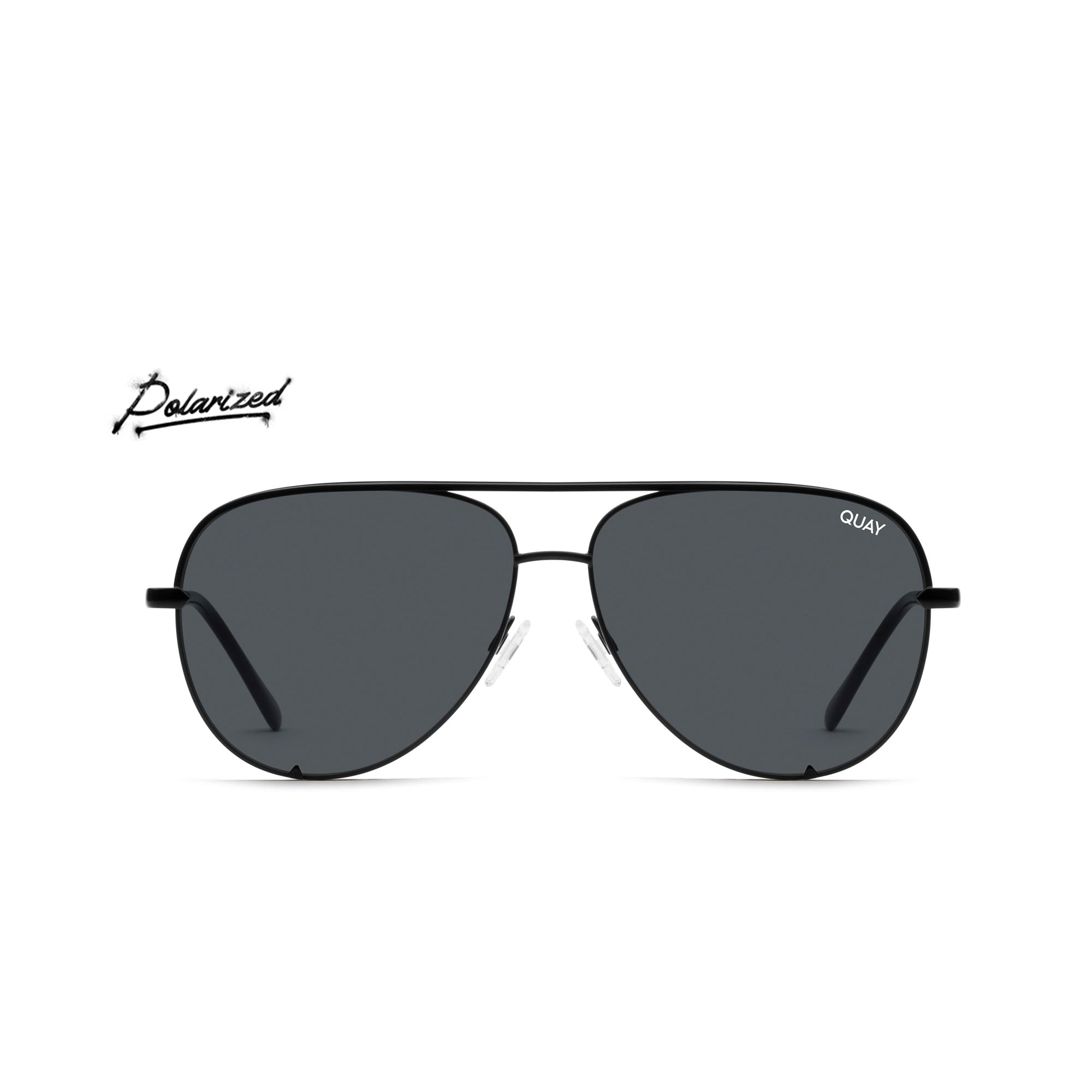 Black / Smoke Polarized Quay HIGH KEY MINI Men\'s Sunglasses | JCZMD-1763