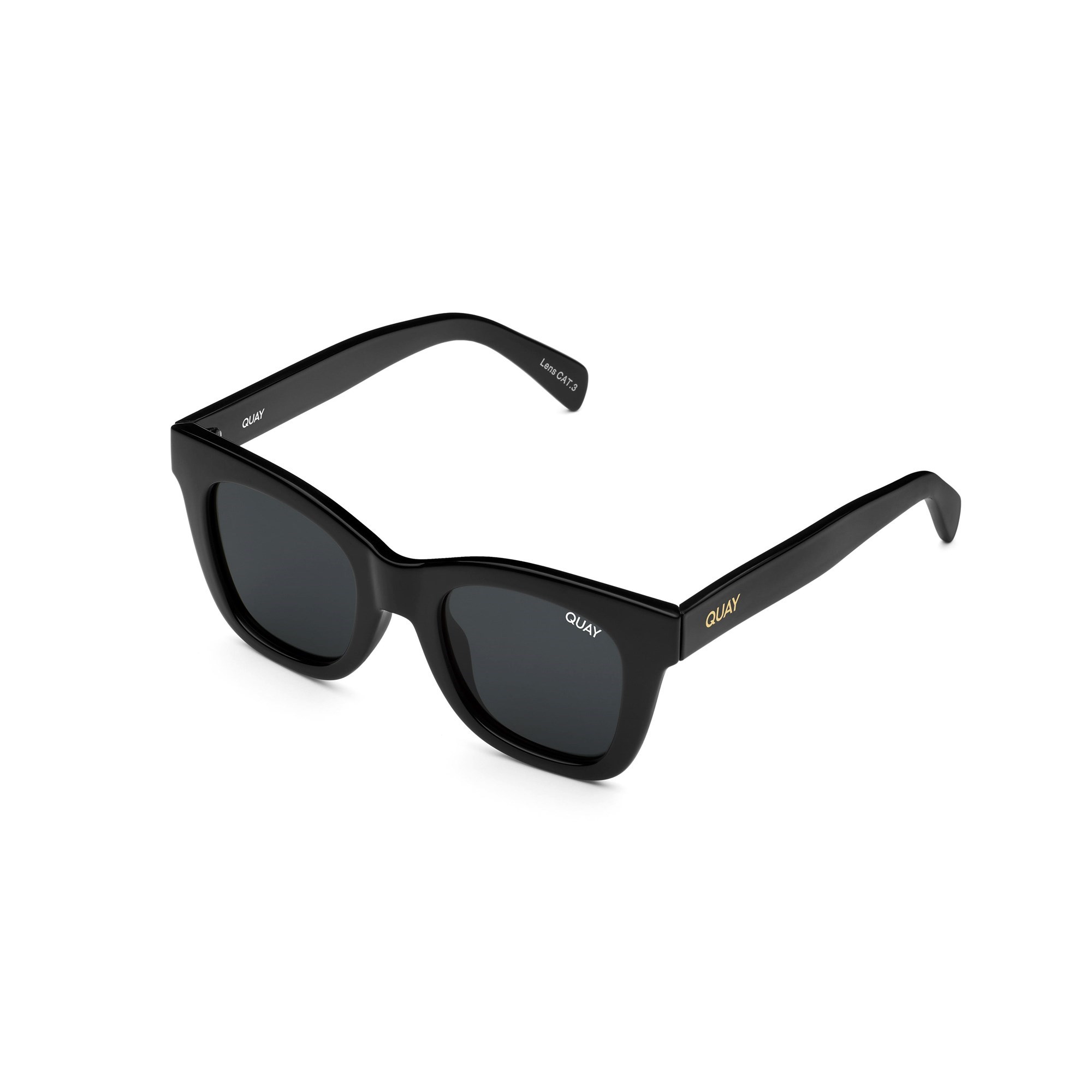 Black / Smoke Rx Quay AFTER HOURS RX Unisex Prescription Sunglasses | HTLXJ-5634