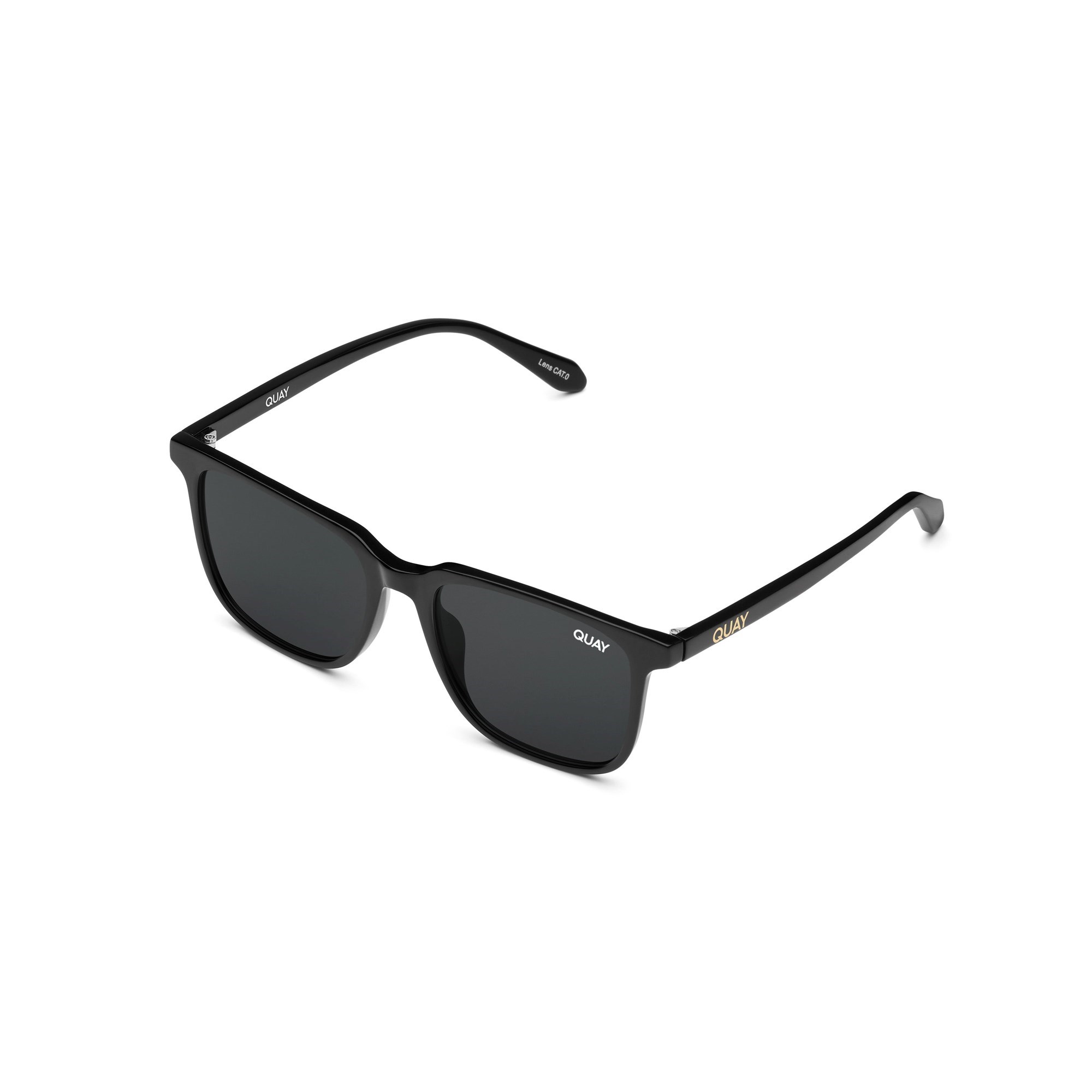 Black / Smoke Rx Quay ALGORITHM OVERSIZED RX Unisex Prescription Sunglasses | VISXK-1473