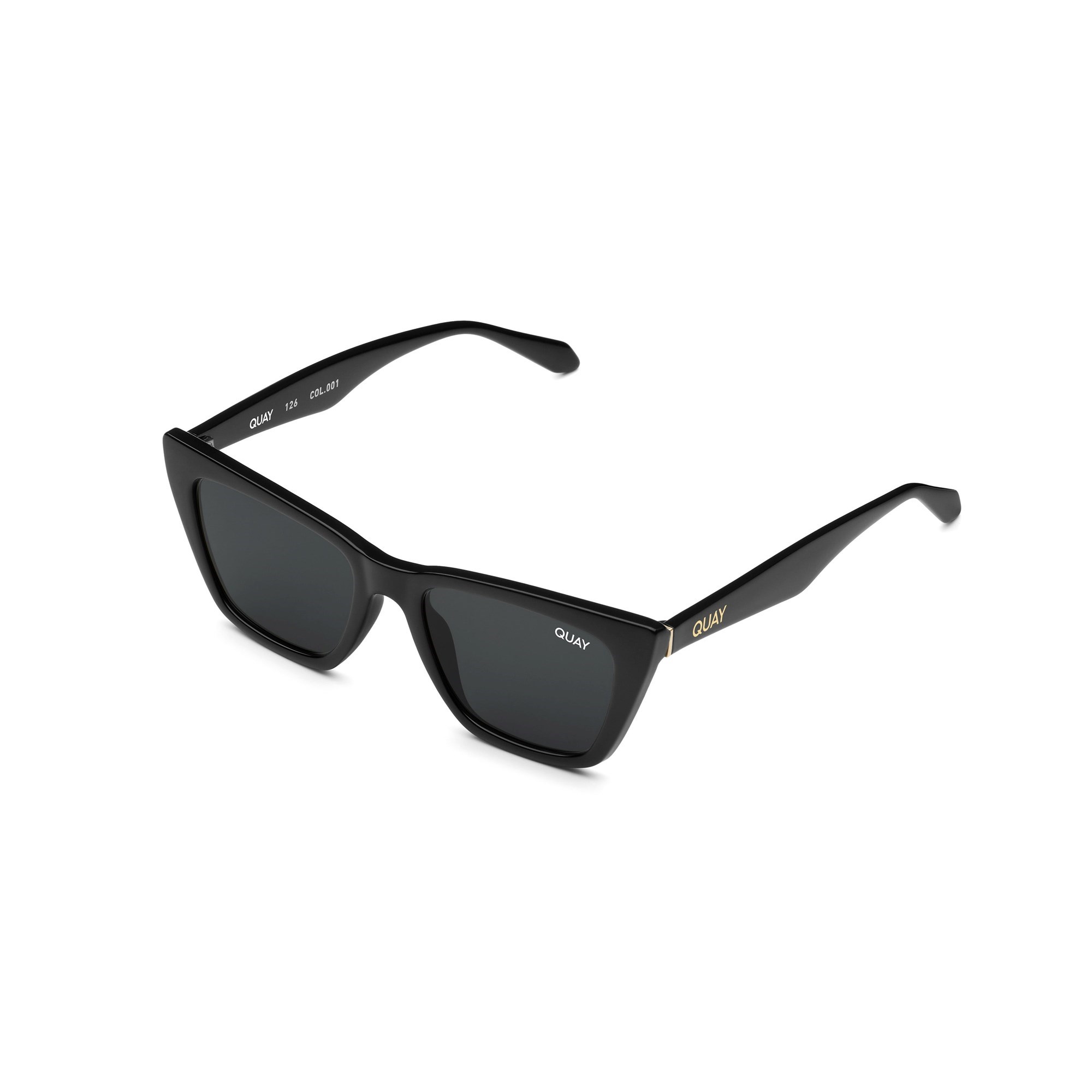 Black / Smoke Rx Quay CALL THE SHOTS RX Women's Sunglasses | GCRWQ-6219