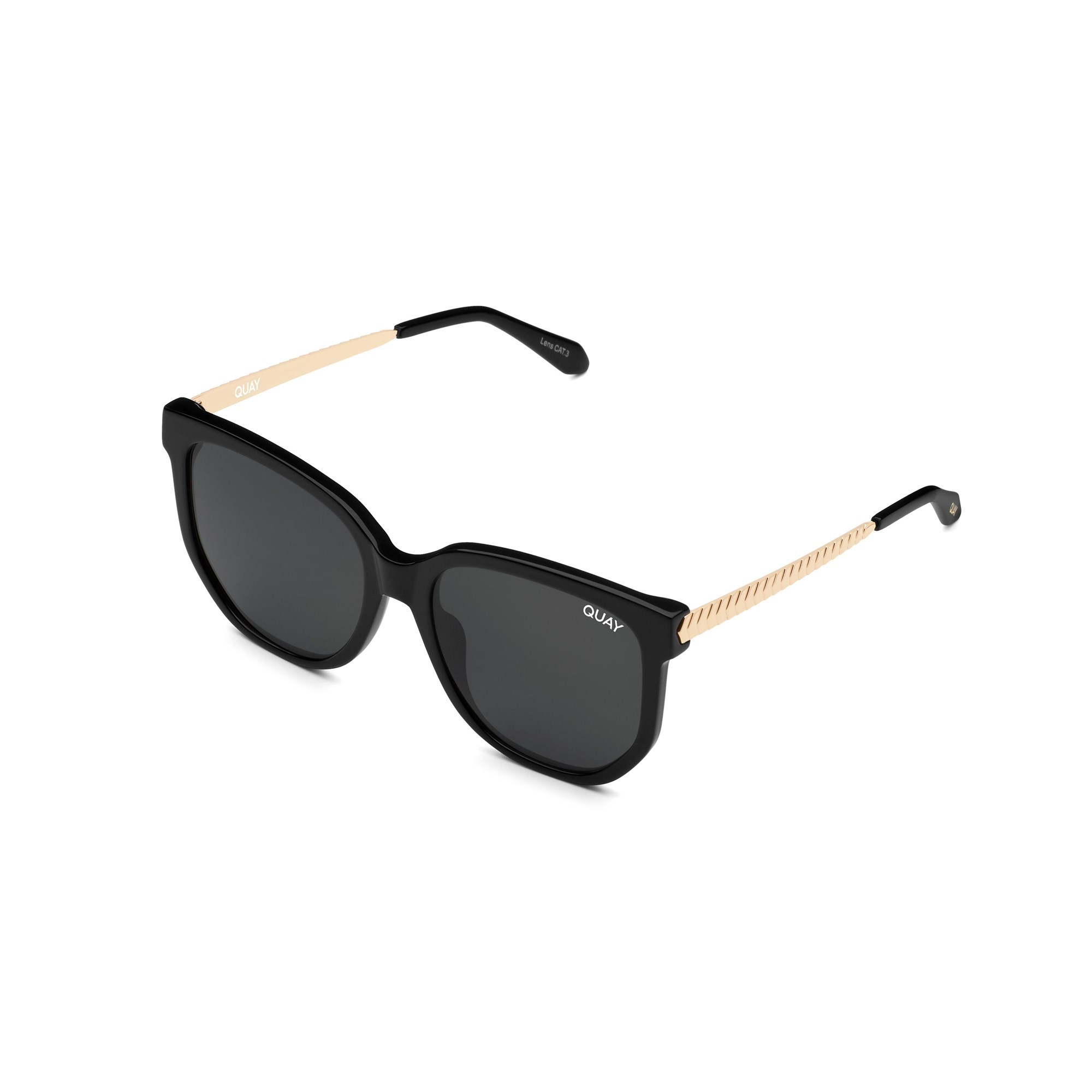 Black / Smoke Rx Quay COFFEE RUN RX Women's Sunglasses | DTLKW-5897