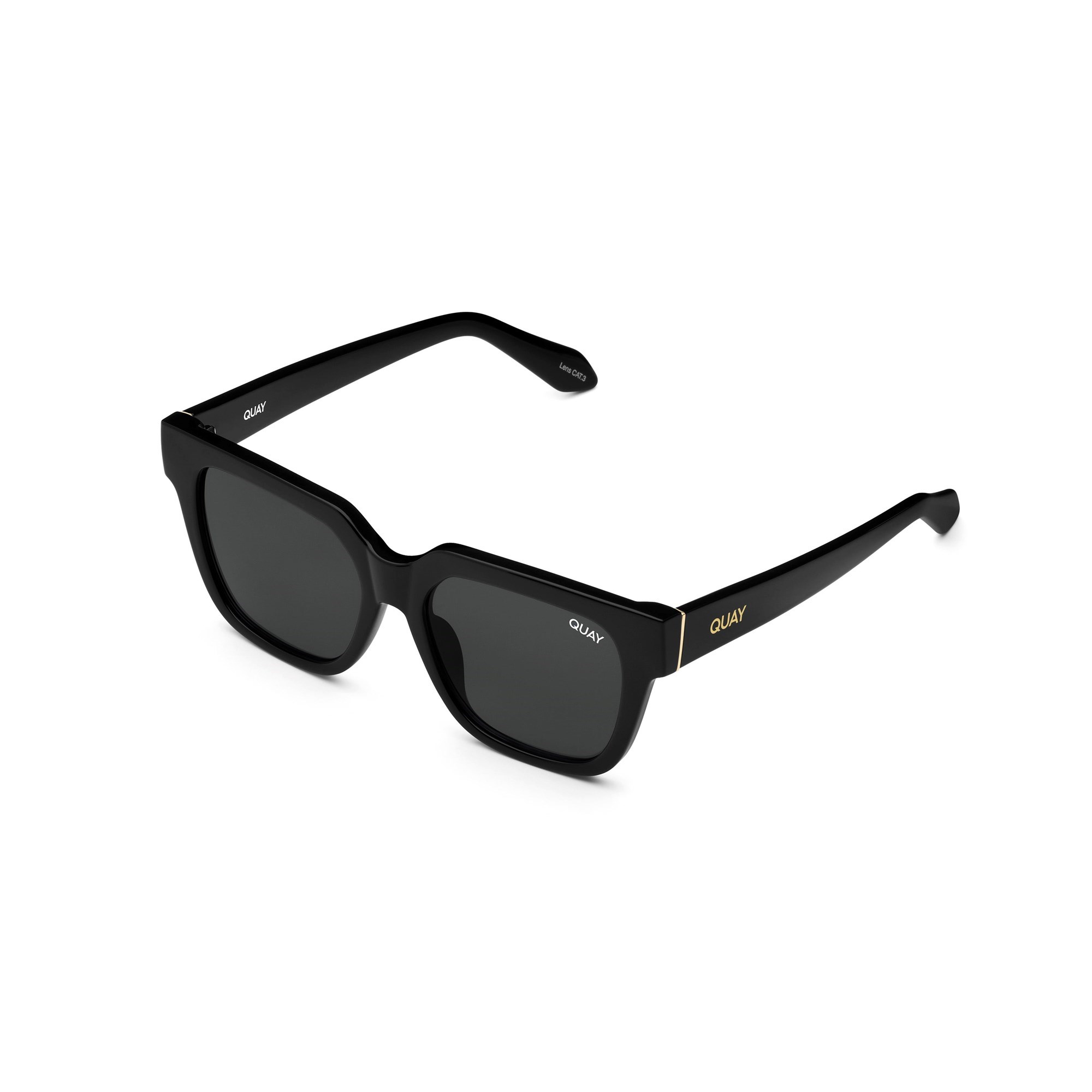 Black / Smoke Rx Quay PSA RX Unisex Prescription Sunglasses | RAXIS-4087