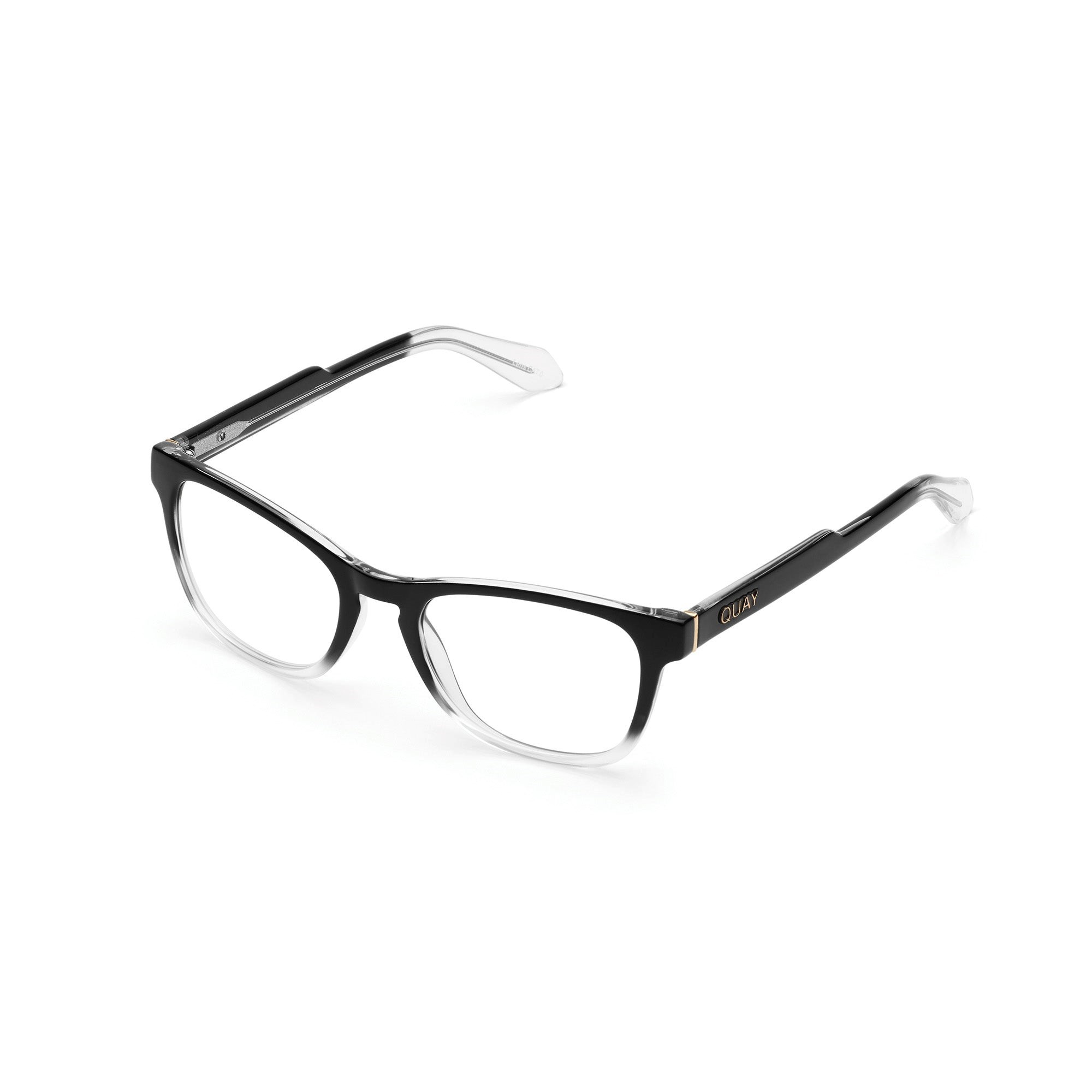 Black To Clear / Clear Rx Quay HARDWIRE MINI RX Unisex Glasses | RWLAJ-1825