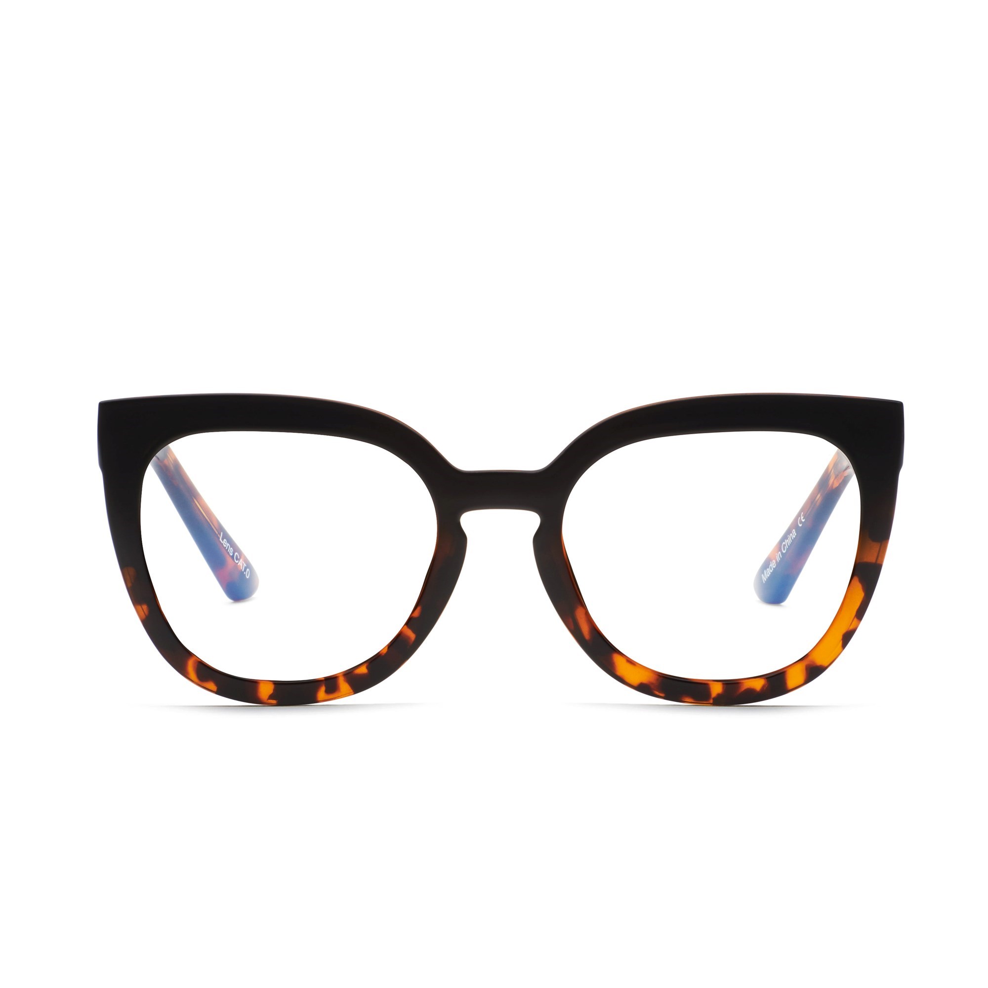 Black Tortoise / Clear Rx Quay NOOSA RX Unisex Glasses | HYAMB-9834