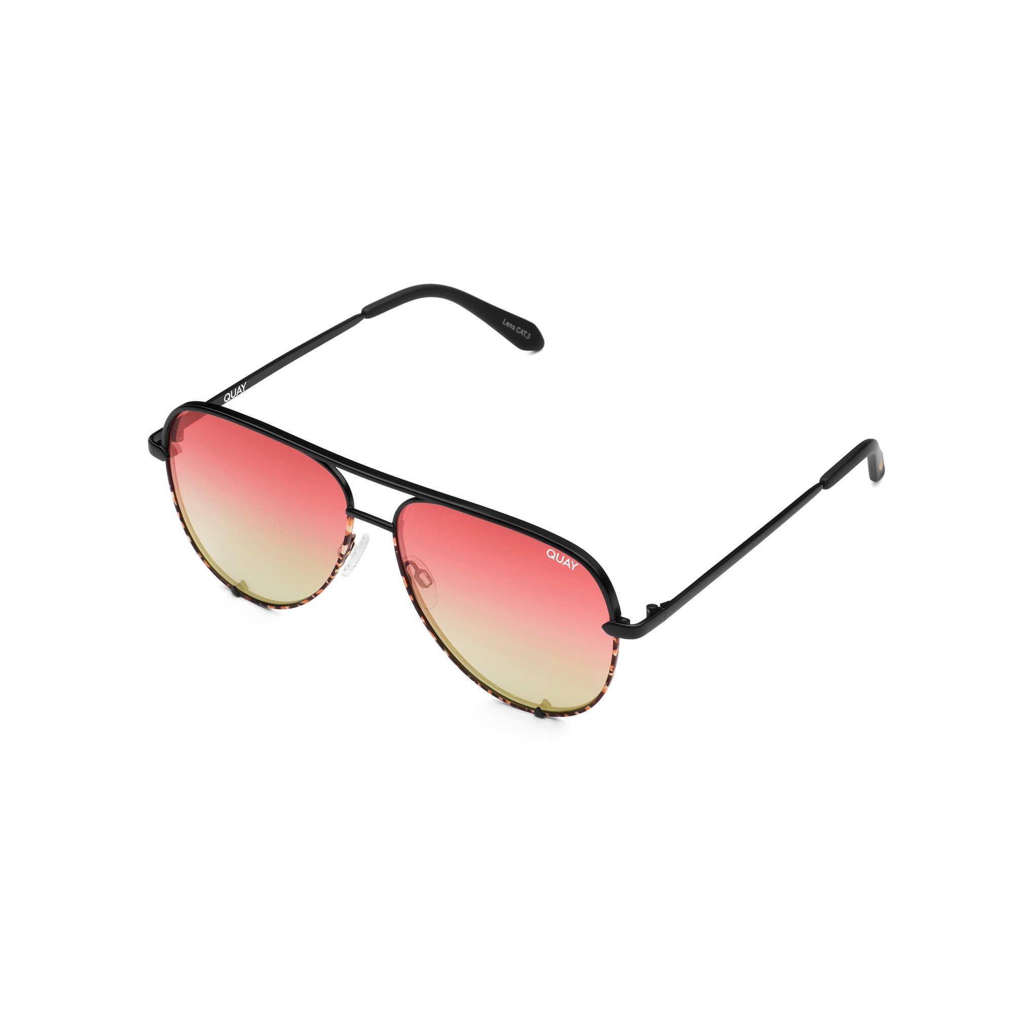 Black Tortoise / Coral Quay HIGH KEY Men's Sunglasses | AHOBQ-3105