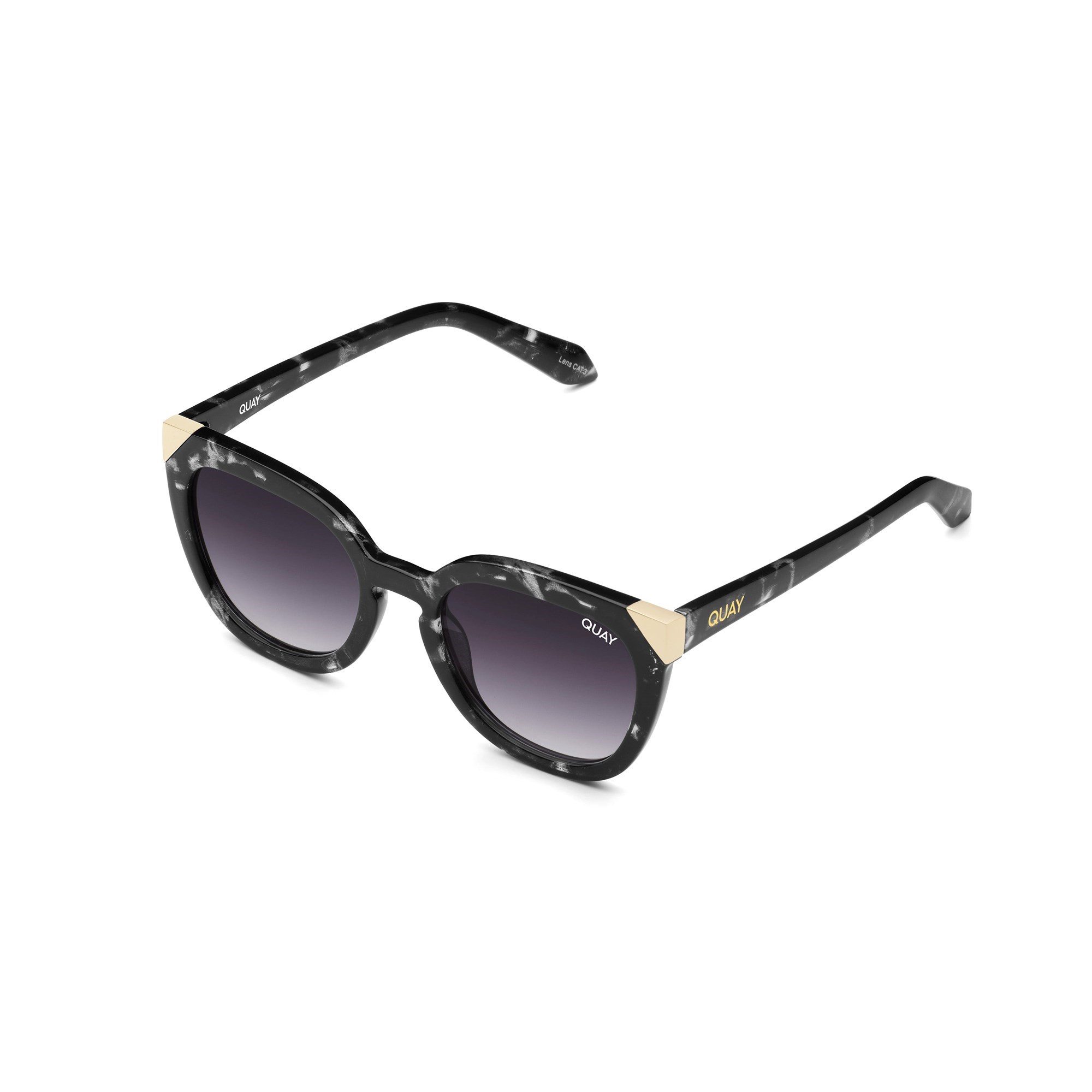 Black Tortoise / Smoke Quay NOOSA METAL Women's Sunglasses | PXKYW-7219