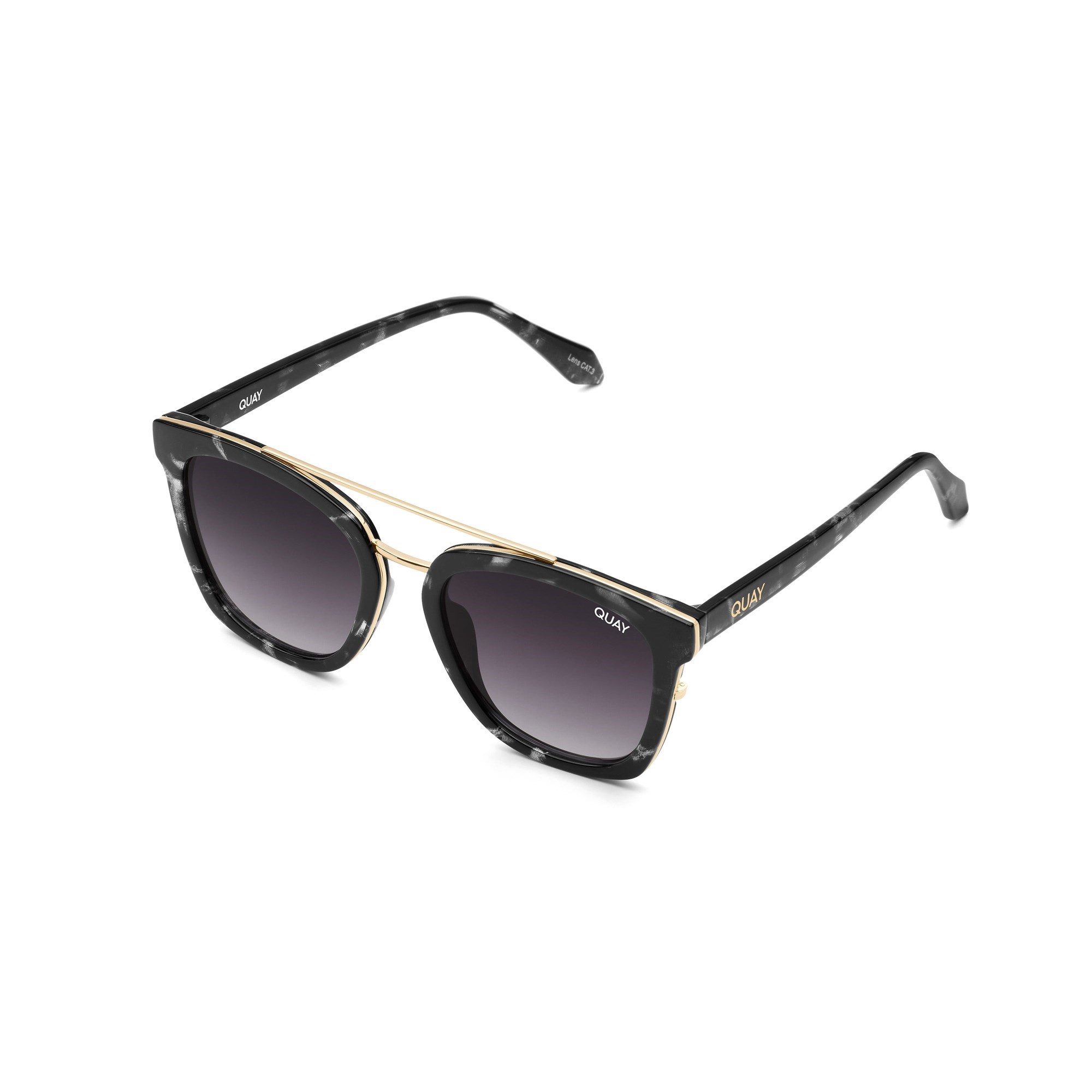 Black Tortoise / Smoke Quay SWEET DREAMS Women's Sunglasses | KVLOQ-6142