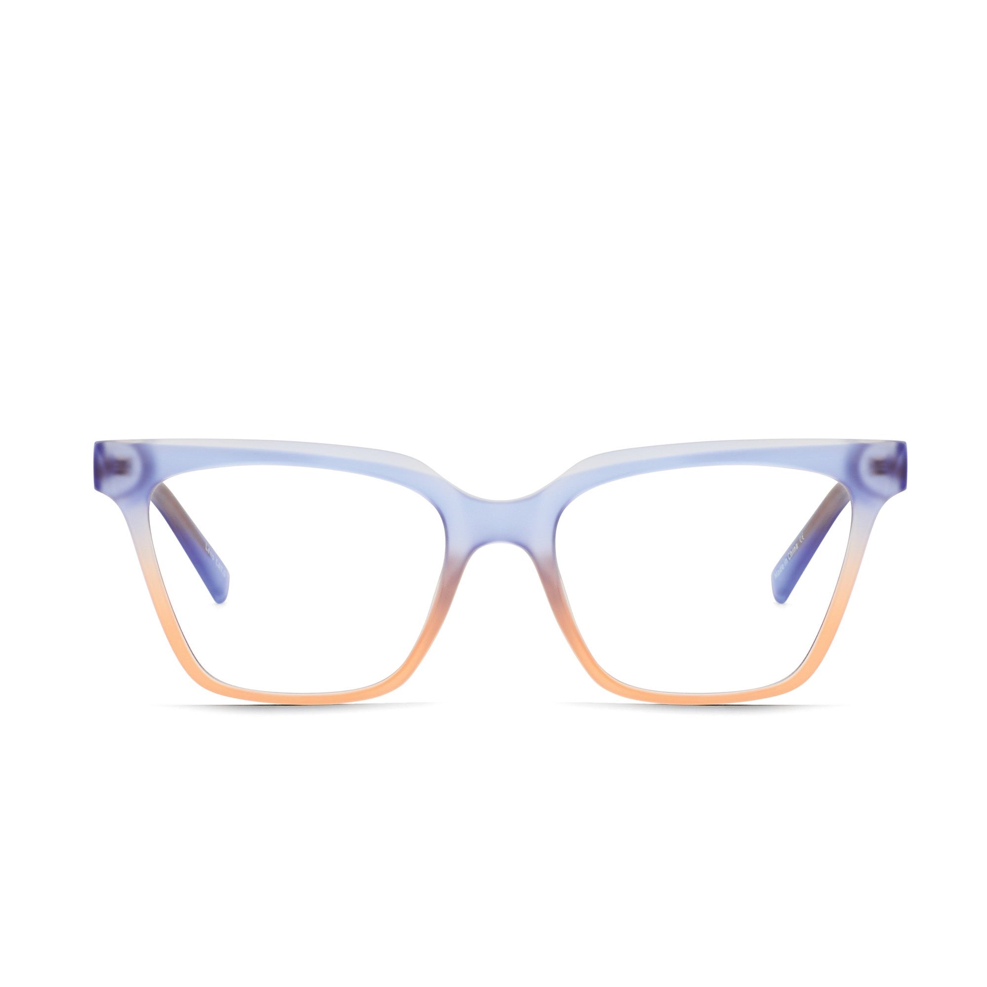 Blue Coral / Clear Rx Quay CEO RX Unisex Glasses | SRIHY-9043