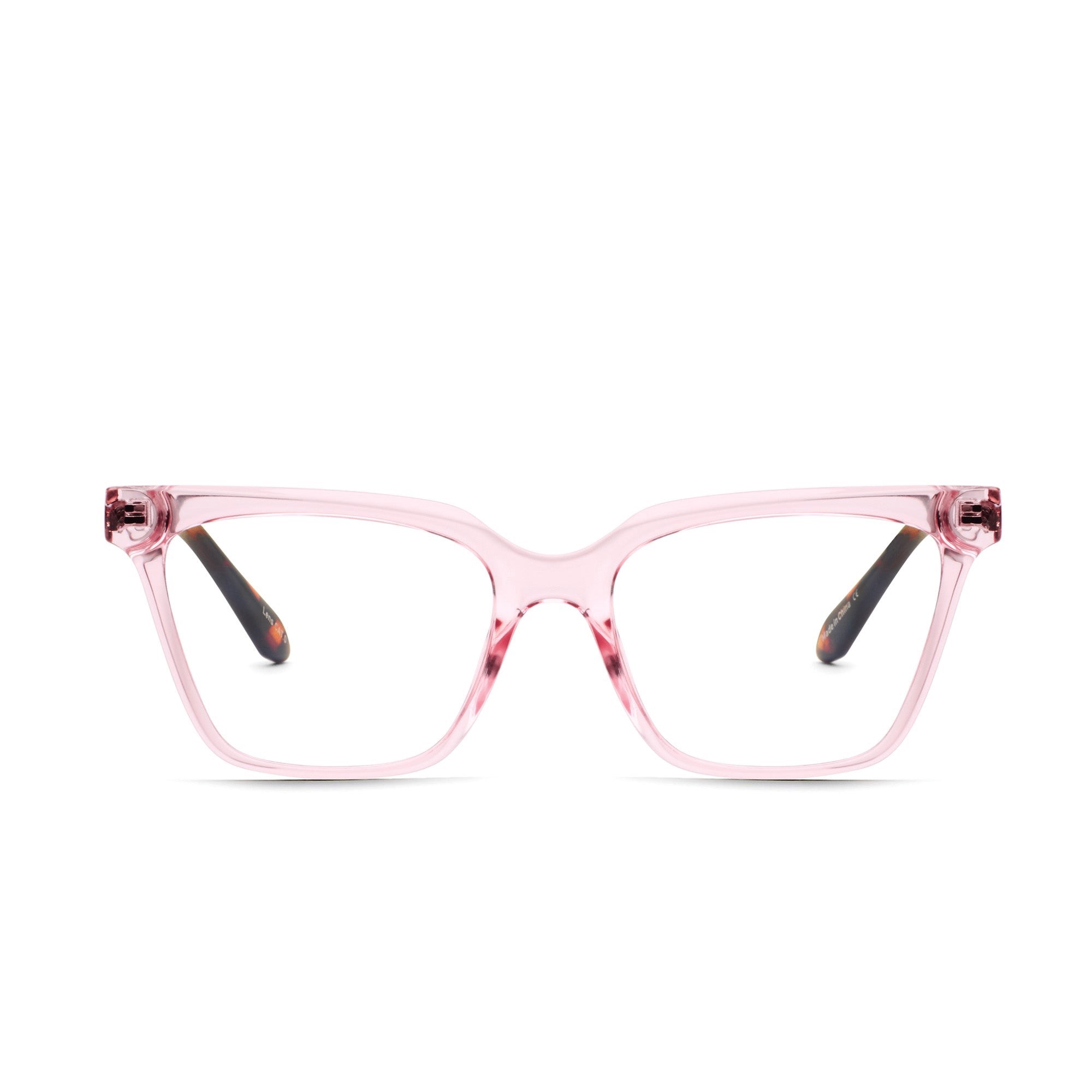 Blush Tortoise / Clear Rx Quay CEO RX Unisex Glasses | FJCWG-8471