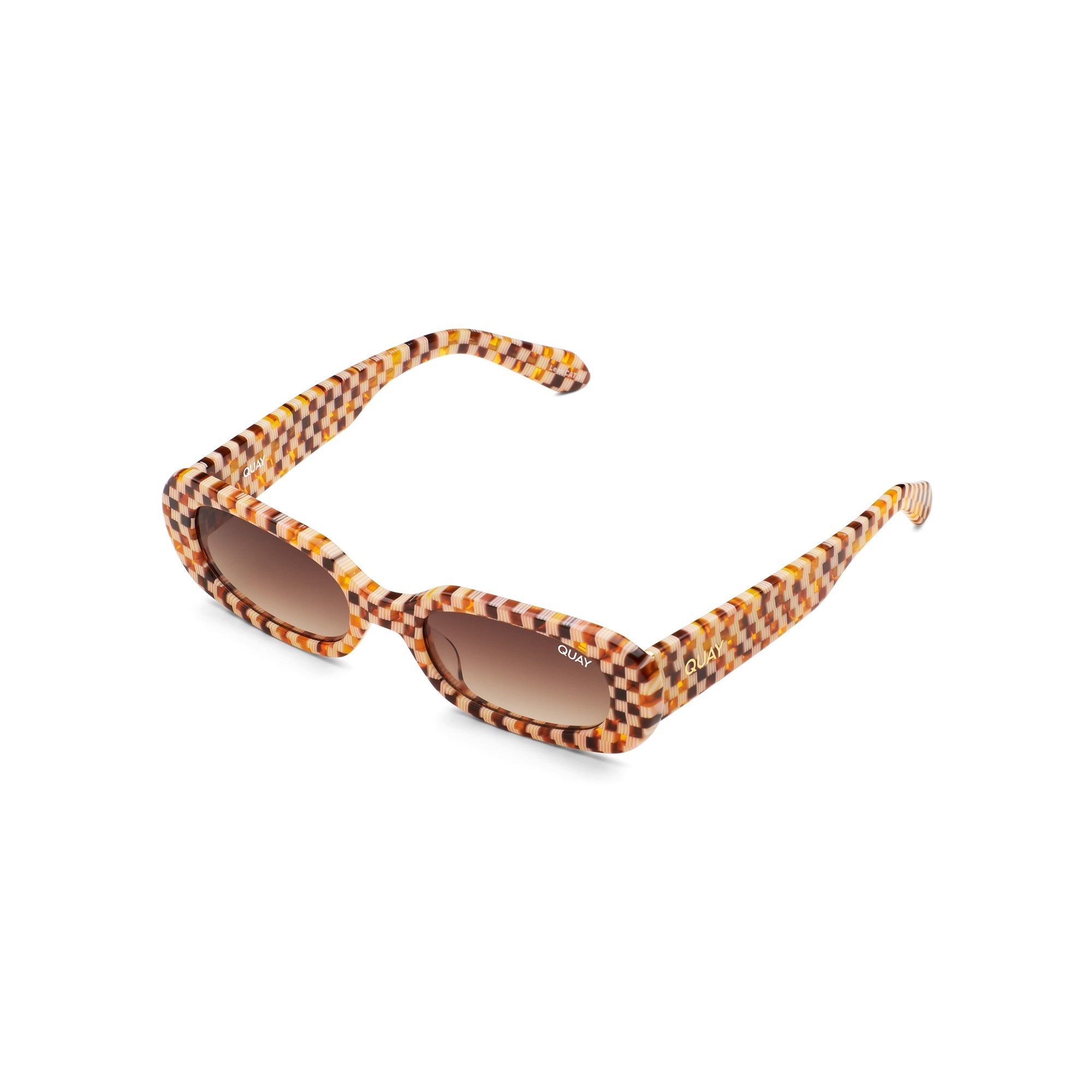 Check Print / Brown Quay SO SERIOUS Women's Sunglasses | YGBQK-5732