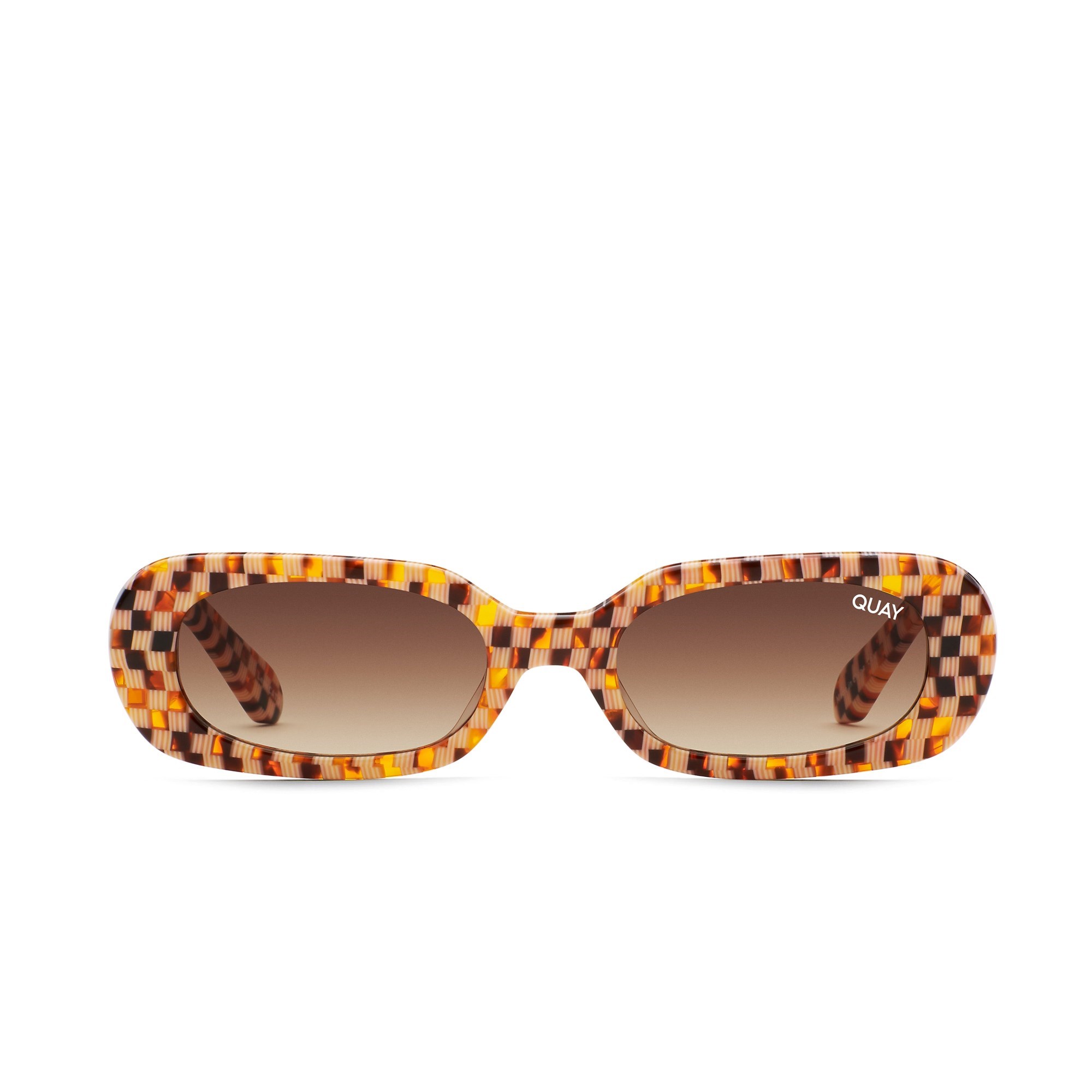 Check Print / Brown Quay SO SERIOUS Women\'s Sunglasses | YGBQK-5732