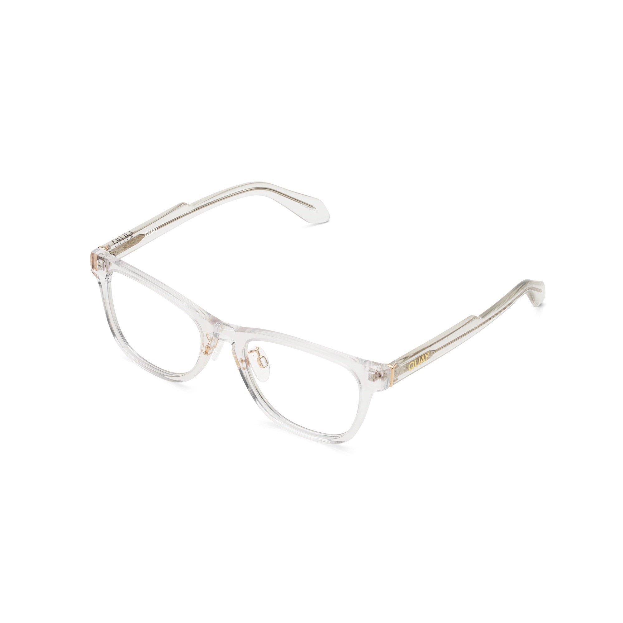 Clear / Clear Rx Quay HARDWIRE MINI LOW BRIDGE FIT RX Unisex Glasses | DFKAH-1492