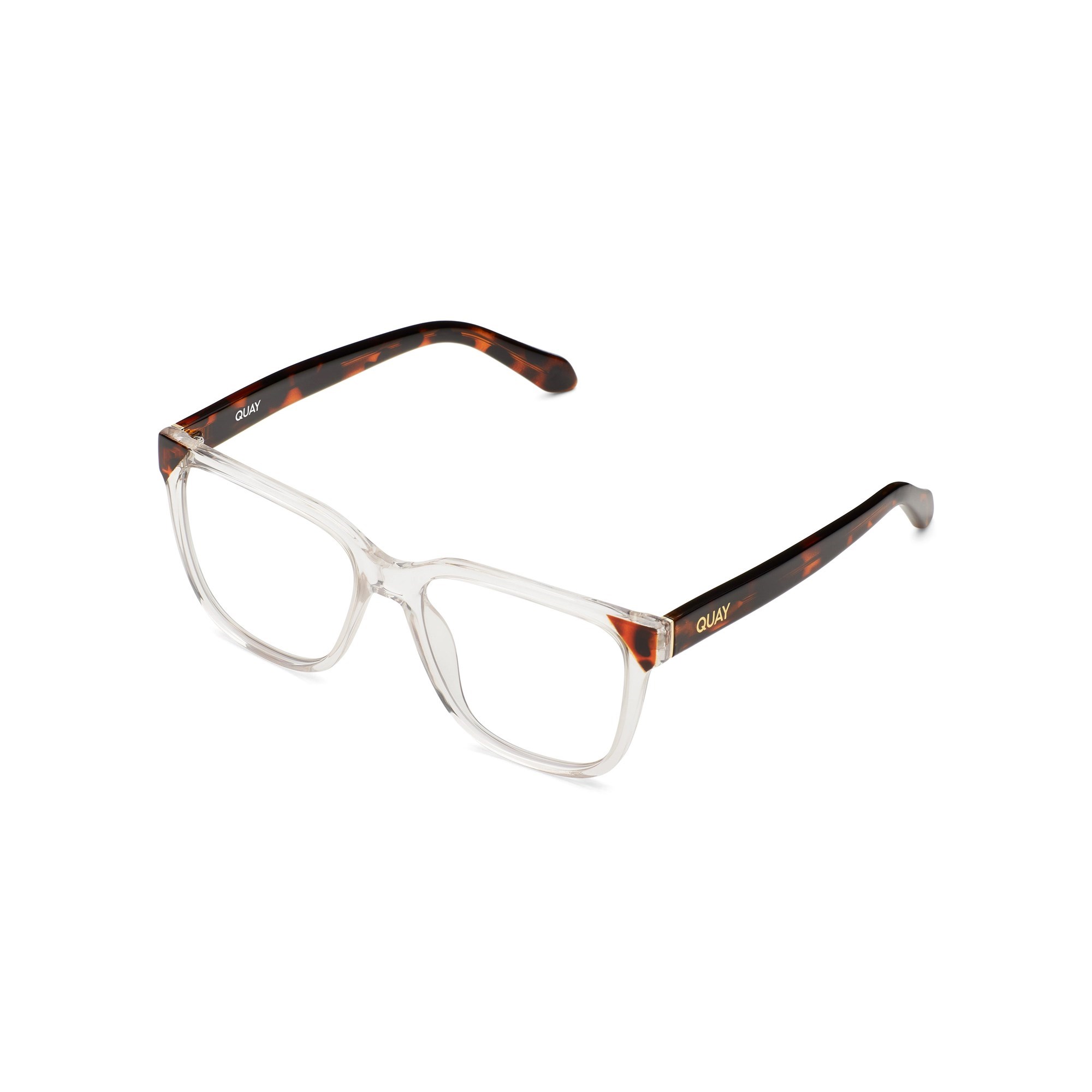 Clear Tortoise / Clear Rx Quay WIRED OVERSIZED RX Unisex Glasses | ZBTSE-0674