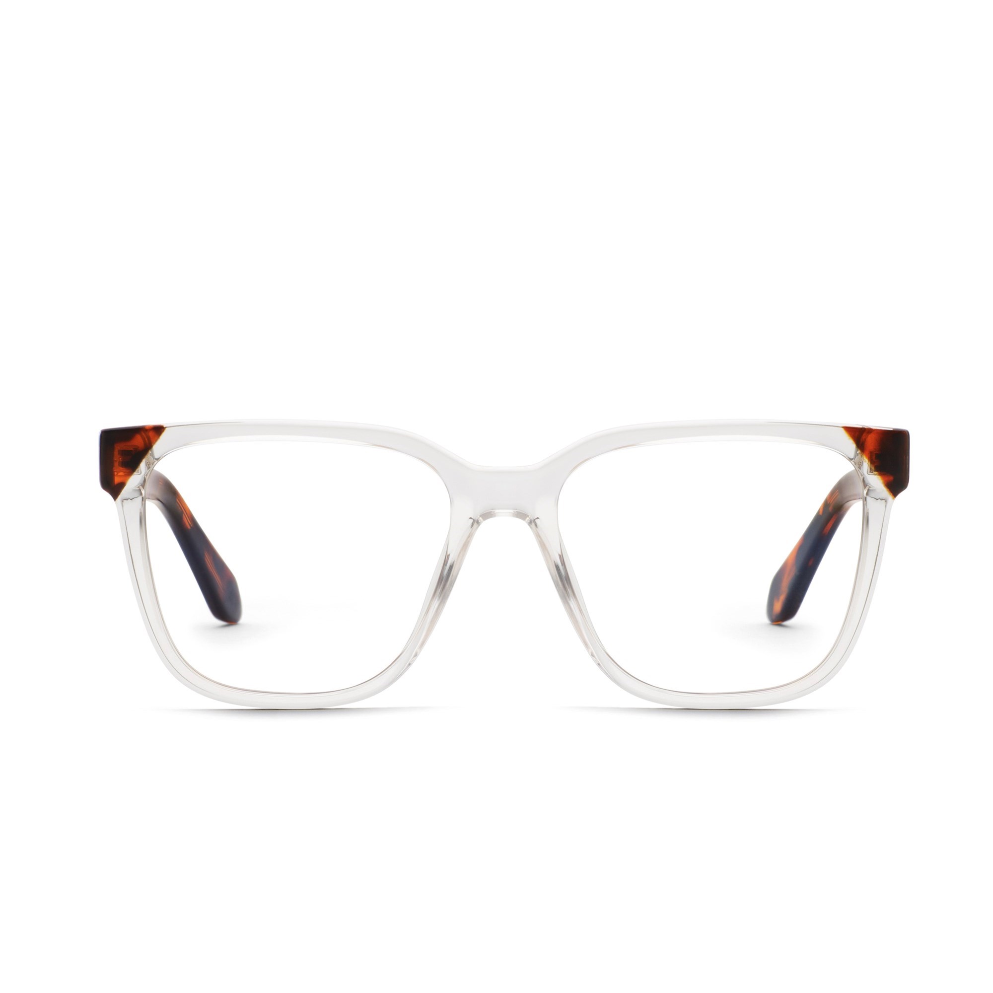 Clear Tortoise / Clear Rx Quay WIRED OVERSIZED RX Unisex Glasses | ZBTSE-0674