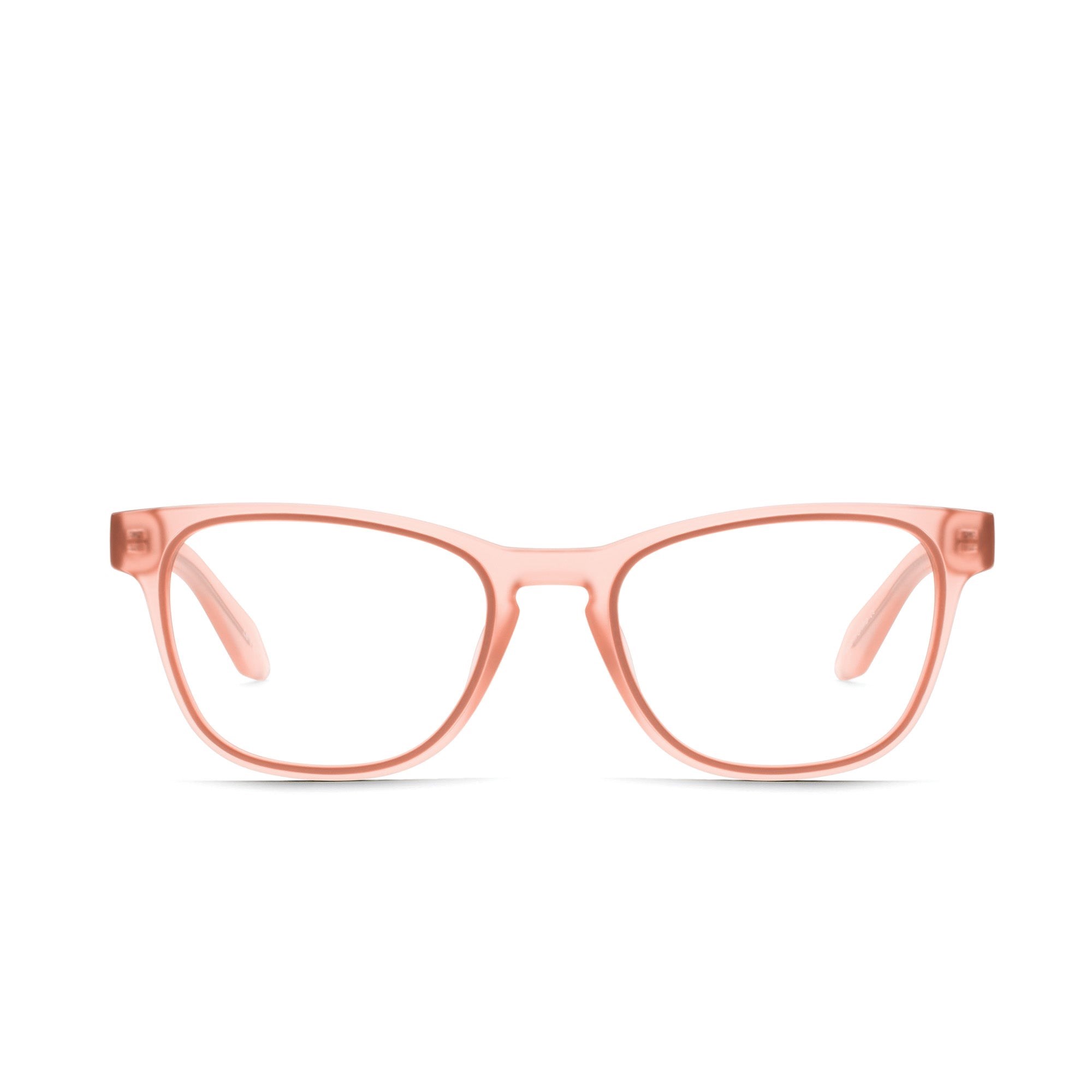 Coral Pink / Clear Rx Quay HARDWIRE TWO-TONE MINI RX Unisex Glasses | VUSCN-2309