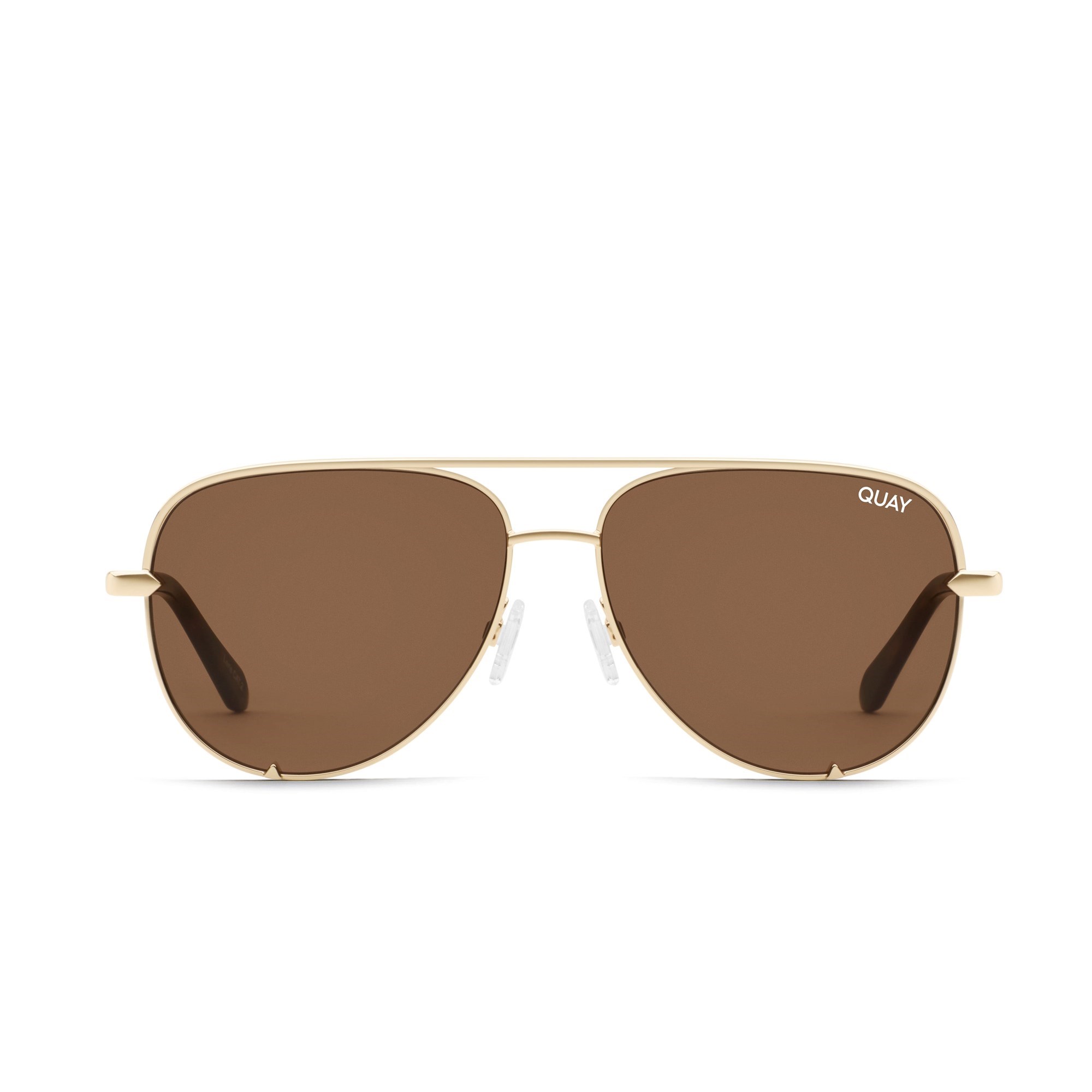 Gold / Brown Rx Quay HIGH KEY MINI RX Unisex Prescription Sunglasses | HTSYW-0417