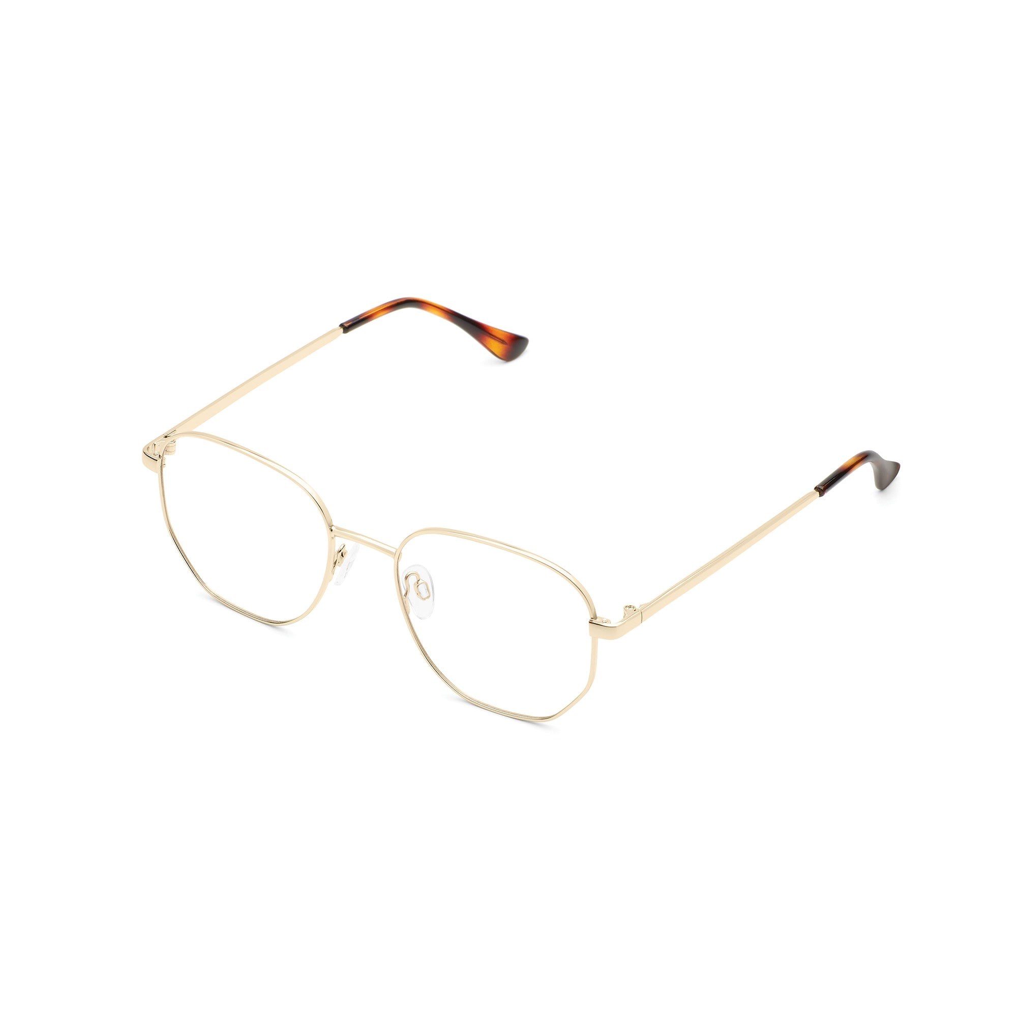 Gold / Clear Rx Quay BIG TIME RX Unisex Glasses | ERHFP-1920