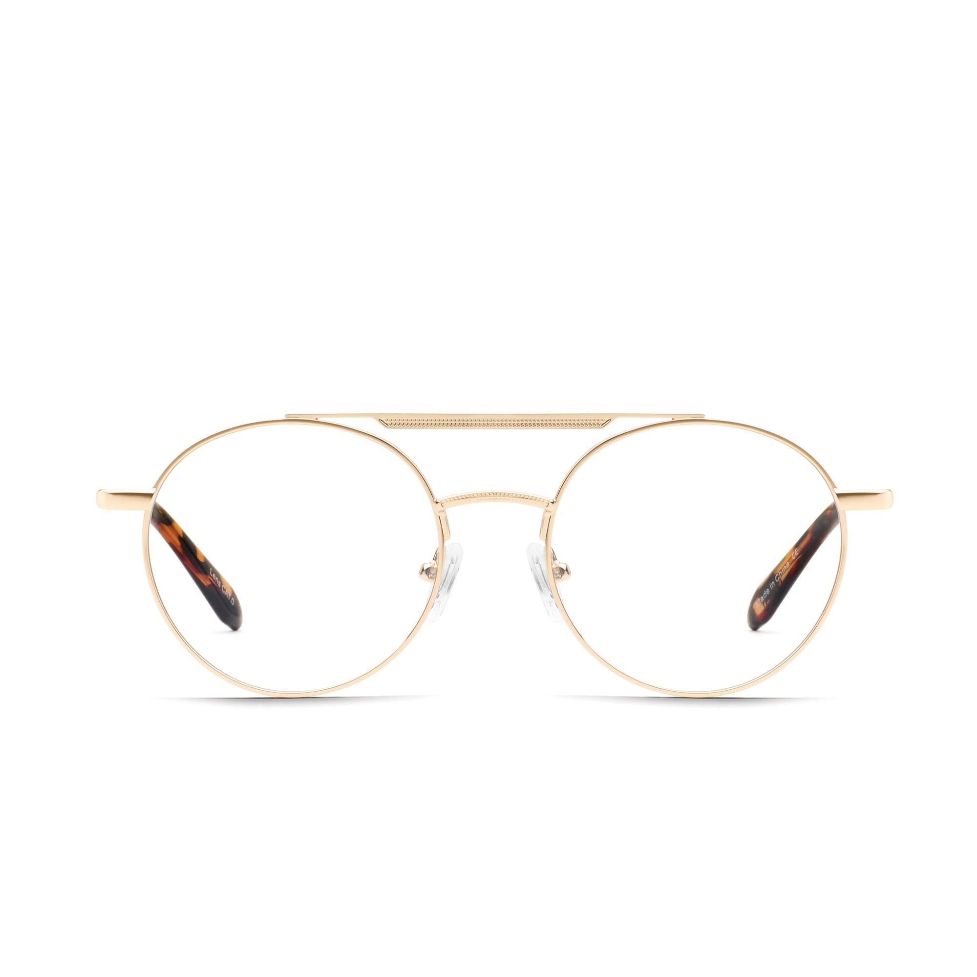 Gold / Clear Rx Quay DETAIL PLEASE RX Unisex Glasses | SDHBQ-6271