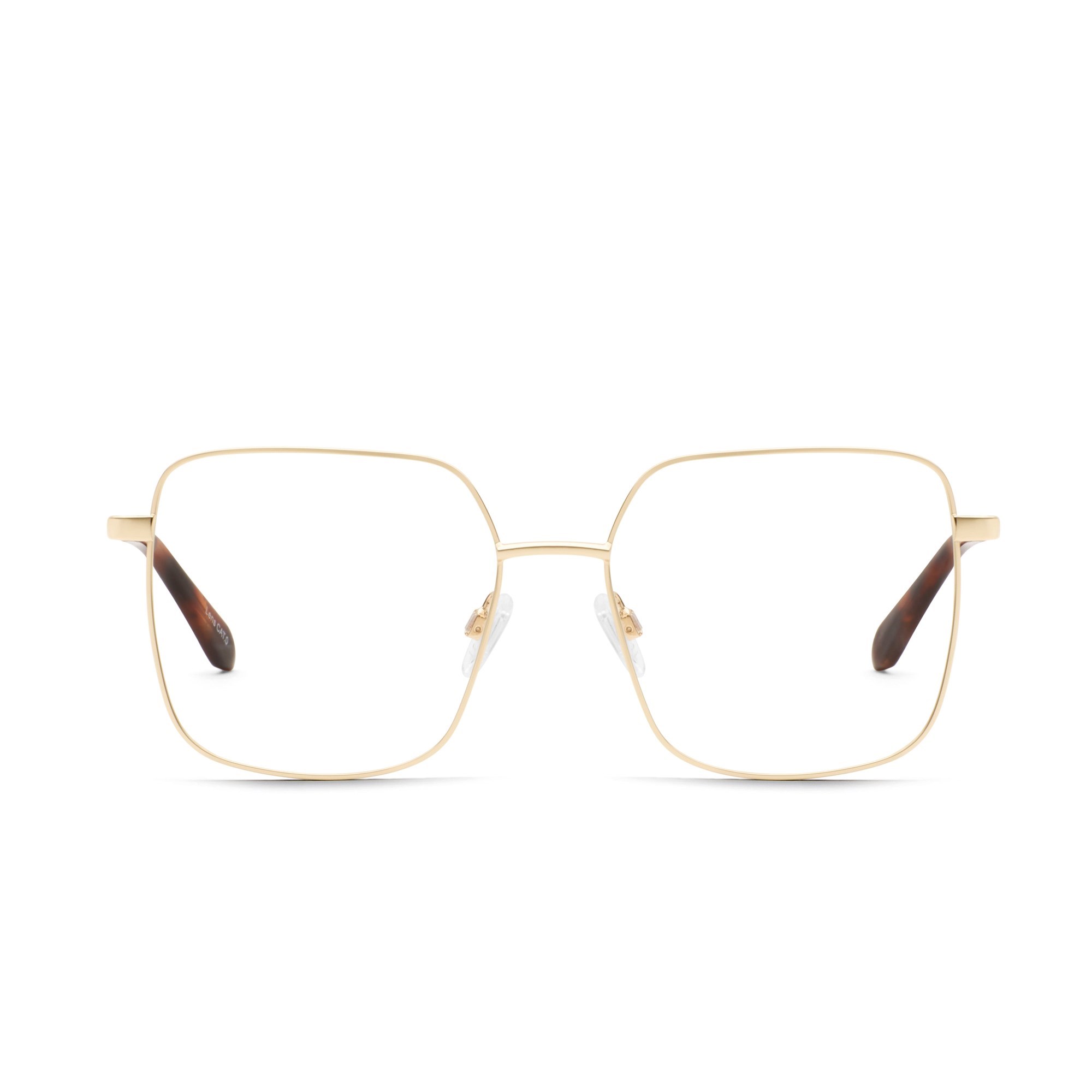 Gold / Clear Rx Quay EXTRA CREDIT RX Unisex Glasses | FQTUZ-1409