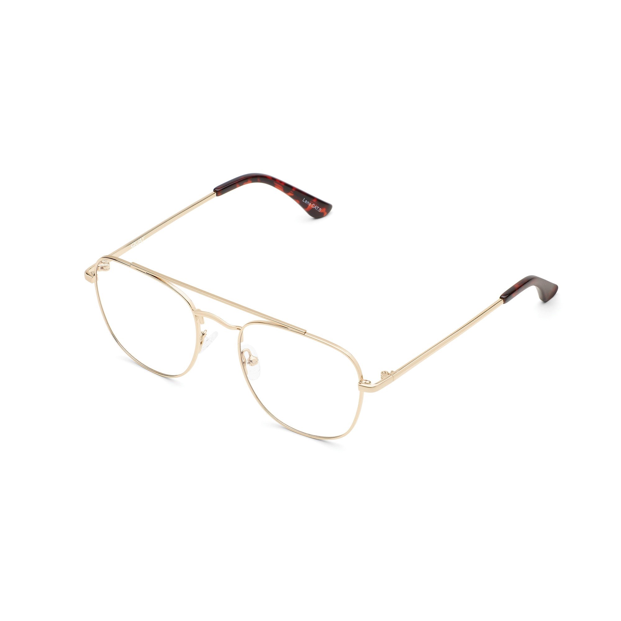 Gold / Clear Rx Quay HELIOS RX Unisex Glasses | JBAUM-6932