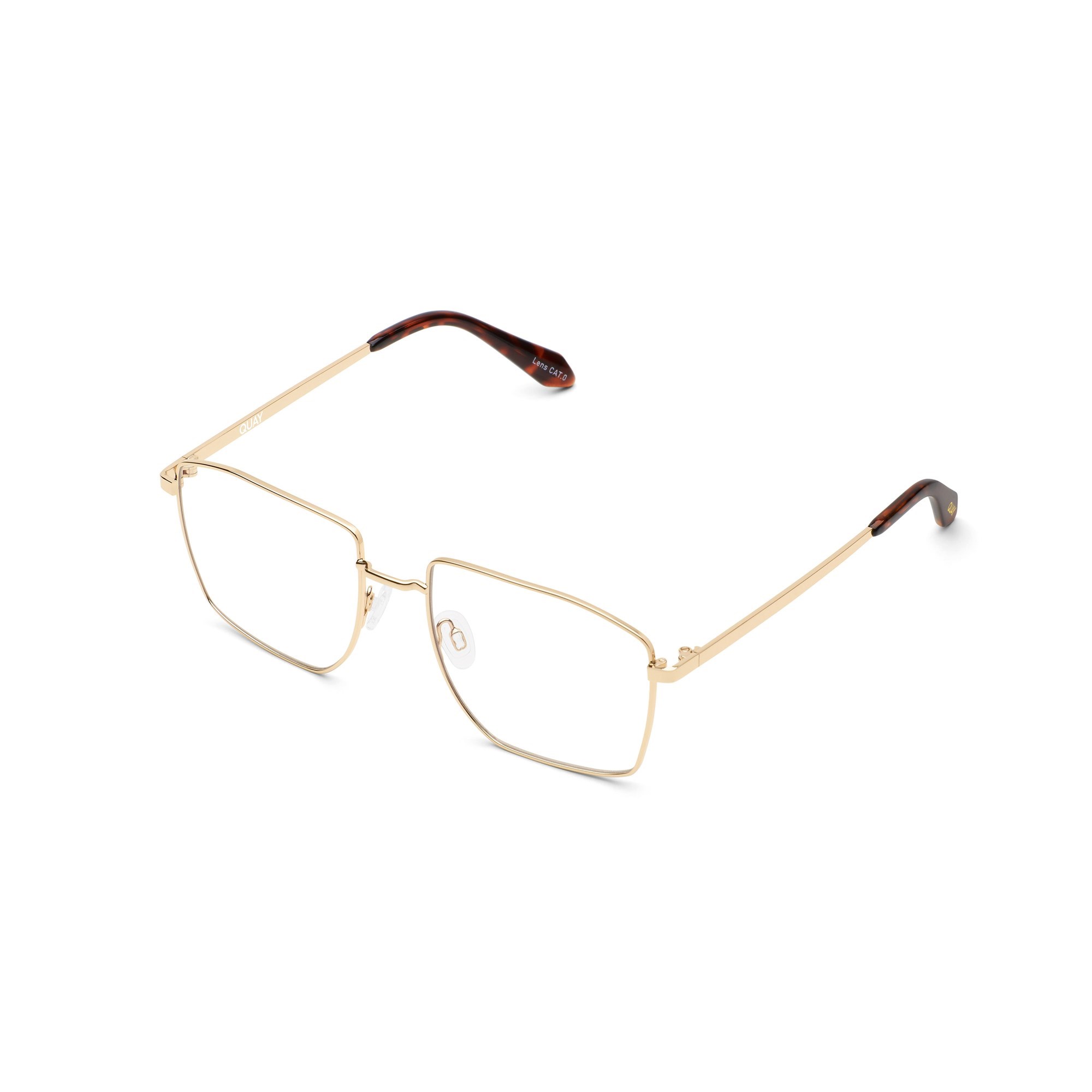 Gold / Clear Rx Quay INSIGHTS RX Unisex Glasses | GDMZL-3250