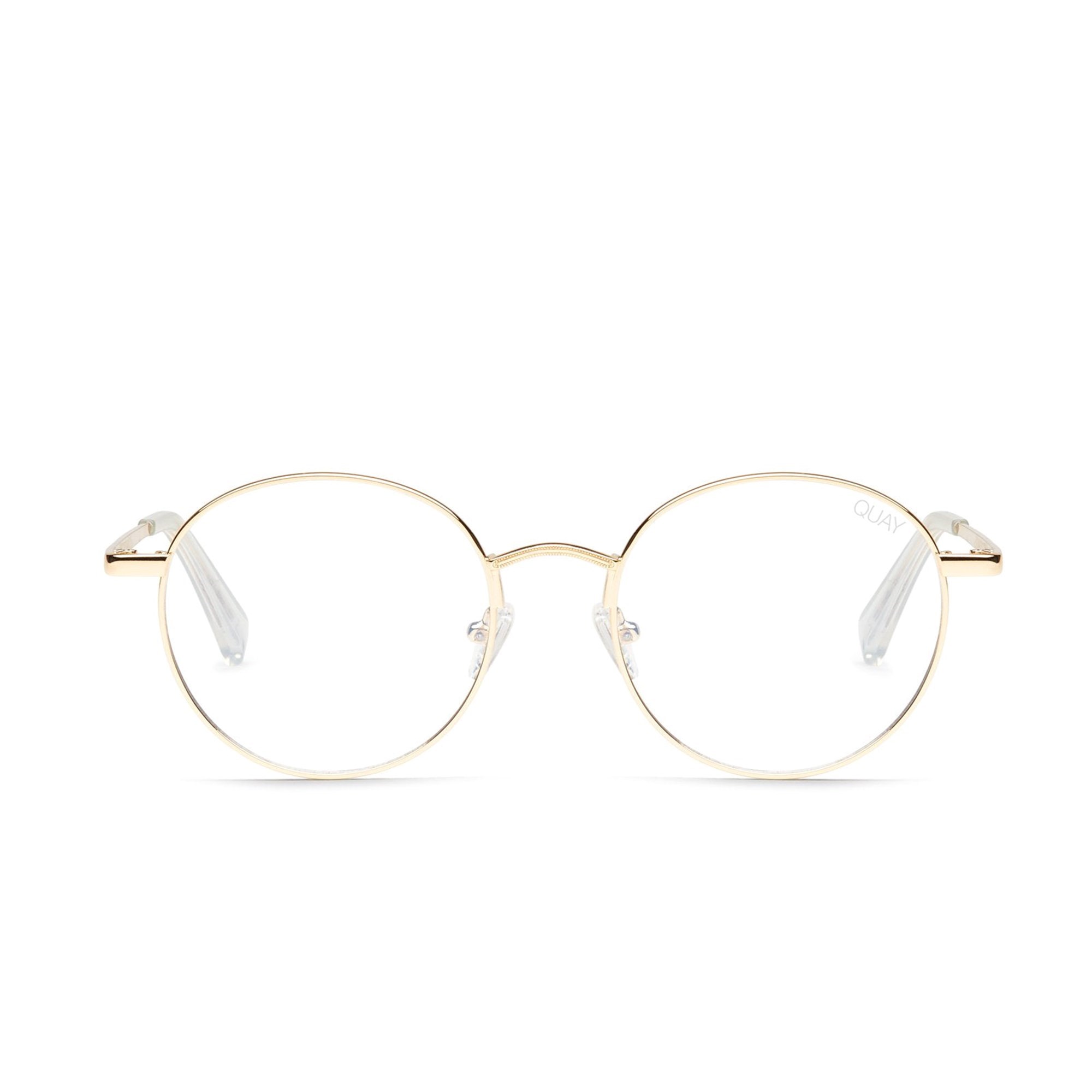 Gold / Clear Rx Quay I SEE YOU RX Unisex Glasses | GHADE-6570