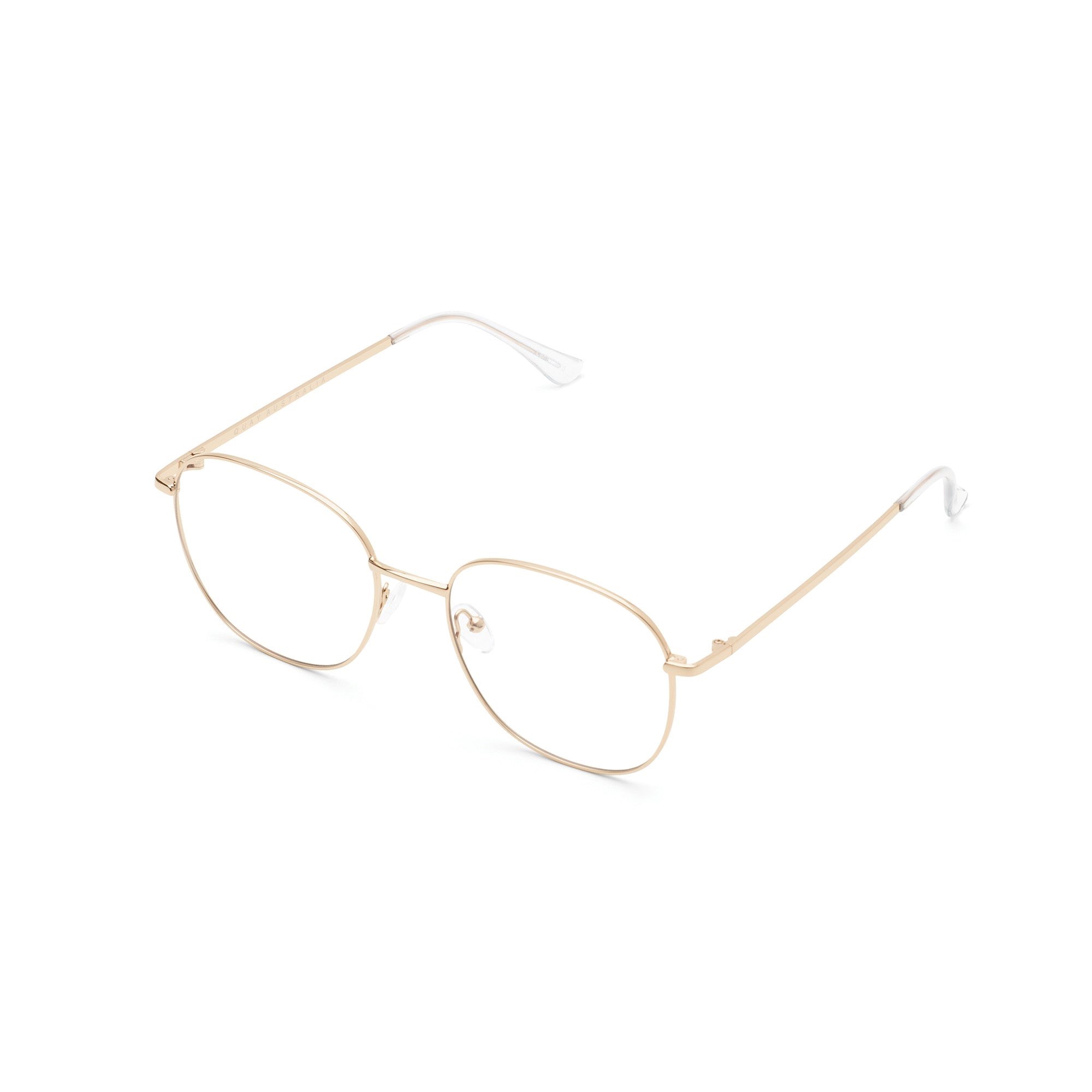 Gold / Clear Rx Quay JEZABELL RX Unisex Glasses | WMJIK-0836