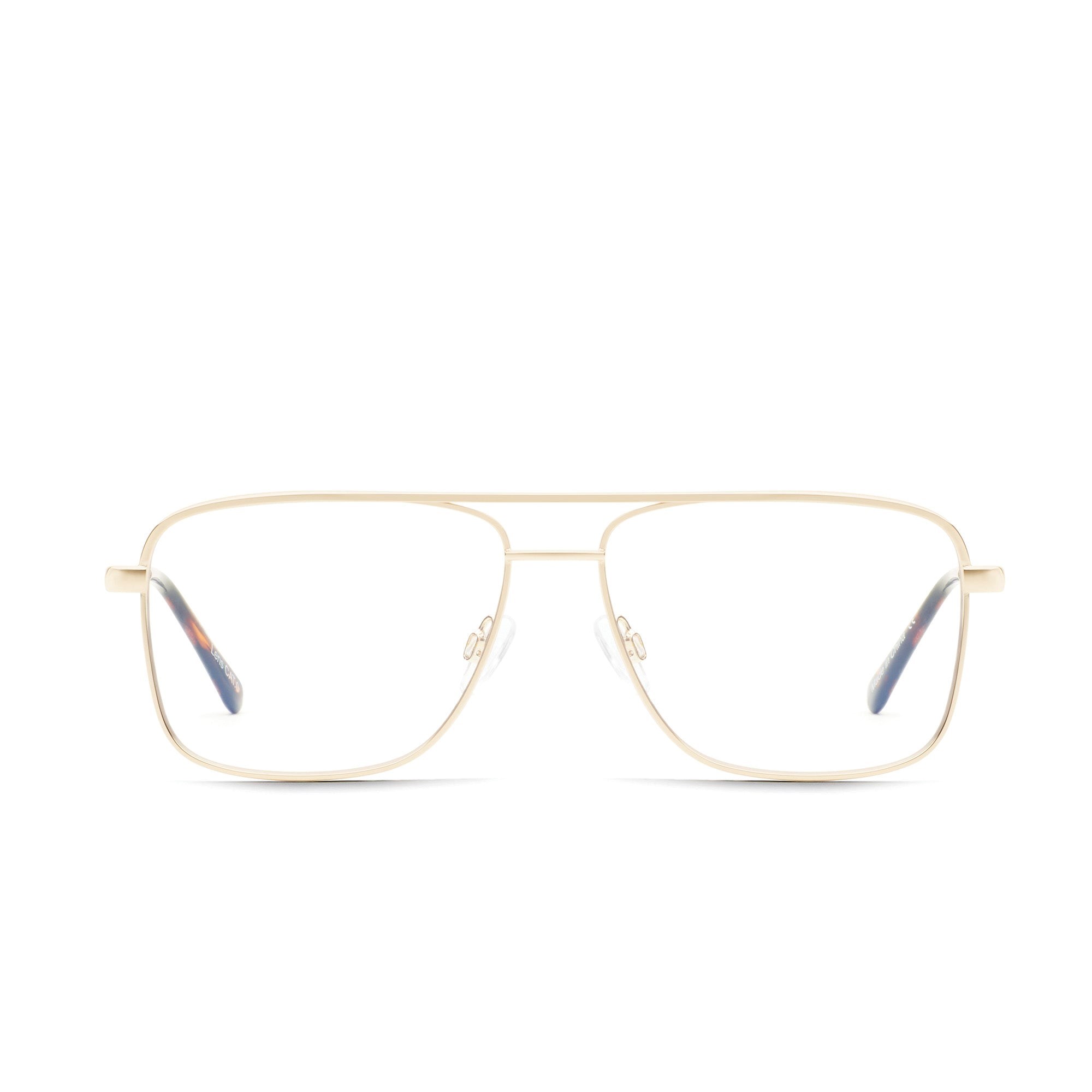 Gold / Clear Rx Quay POSTER BOY MINI RX Unisex Glasses | KLNFH-2173